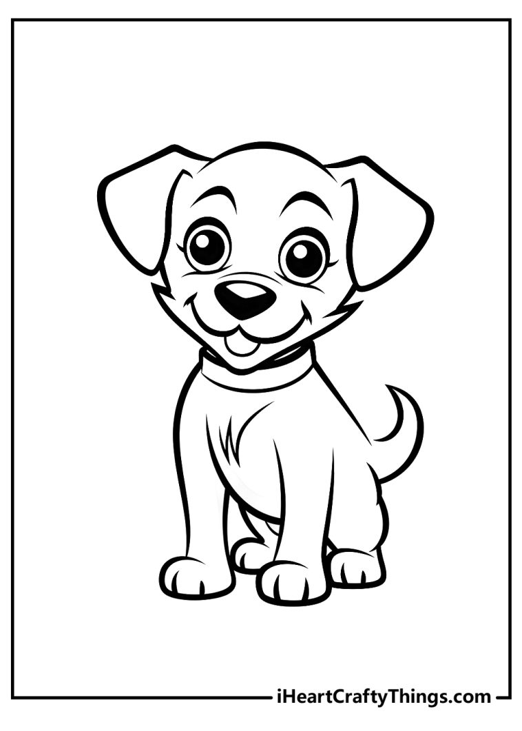 55 Dog Coloring Pages For Kids: Free PDF To Download & Print