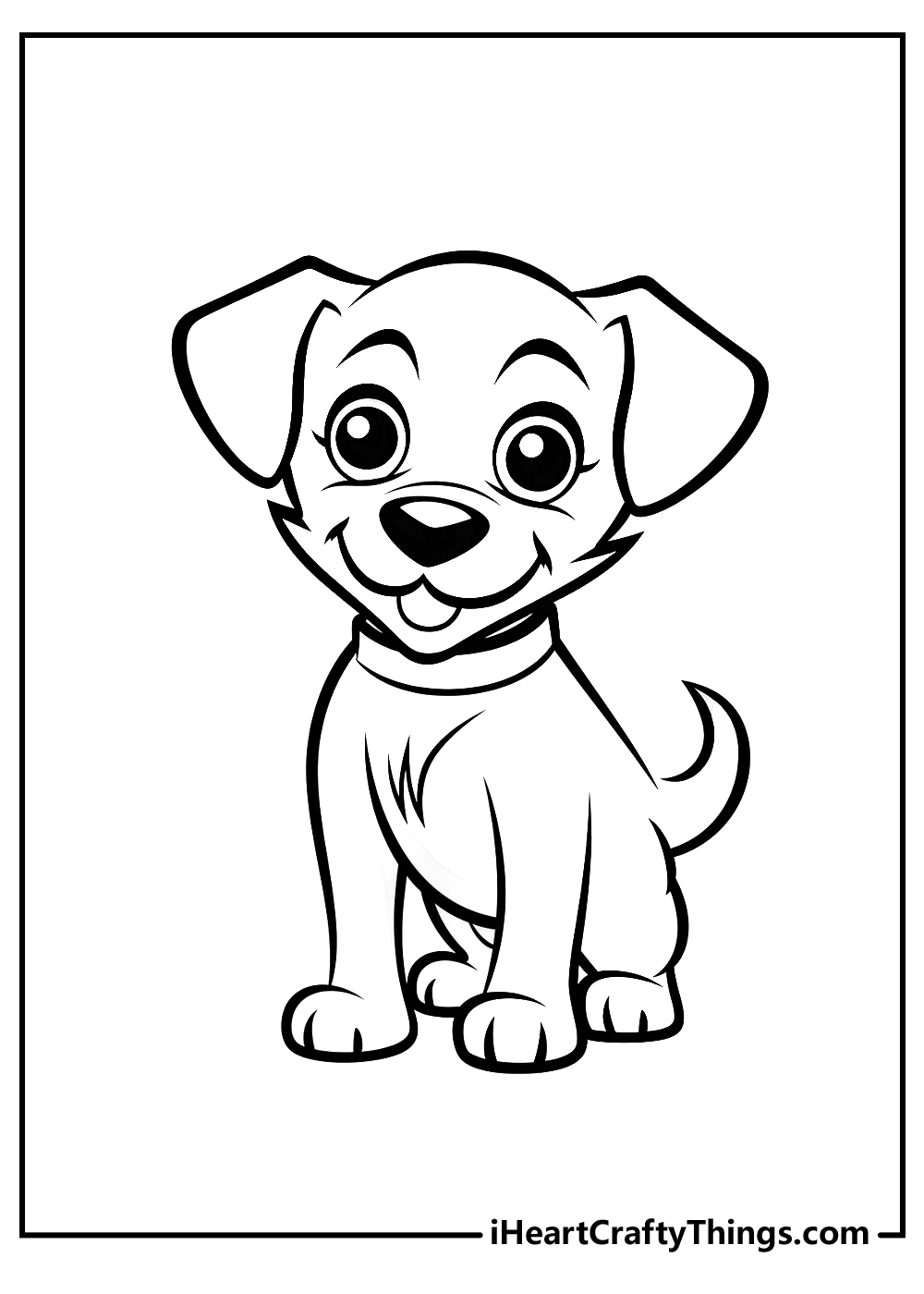 dog coloring printable for kids