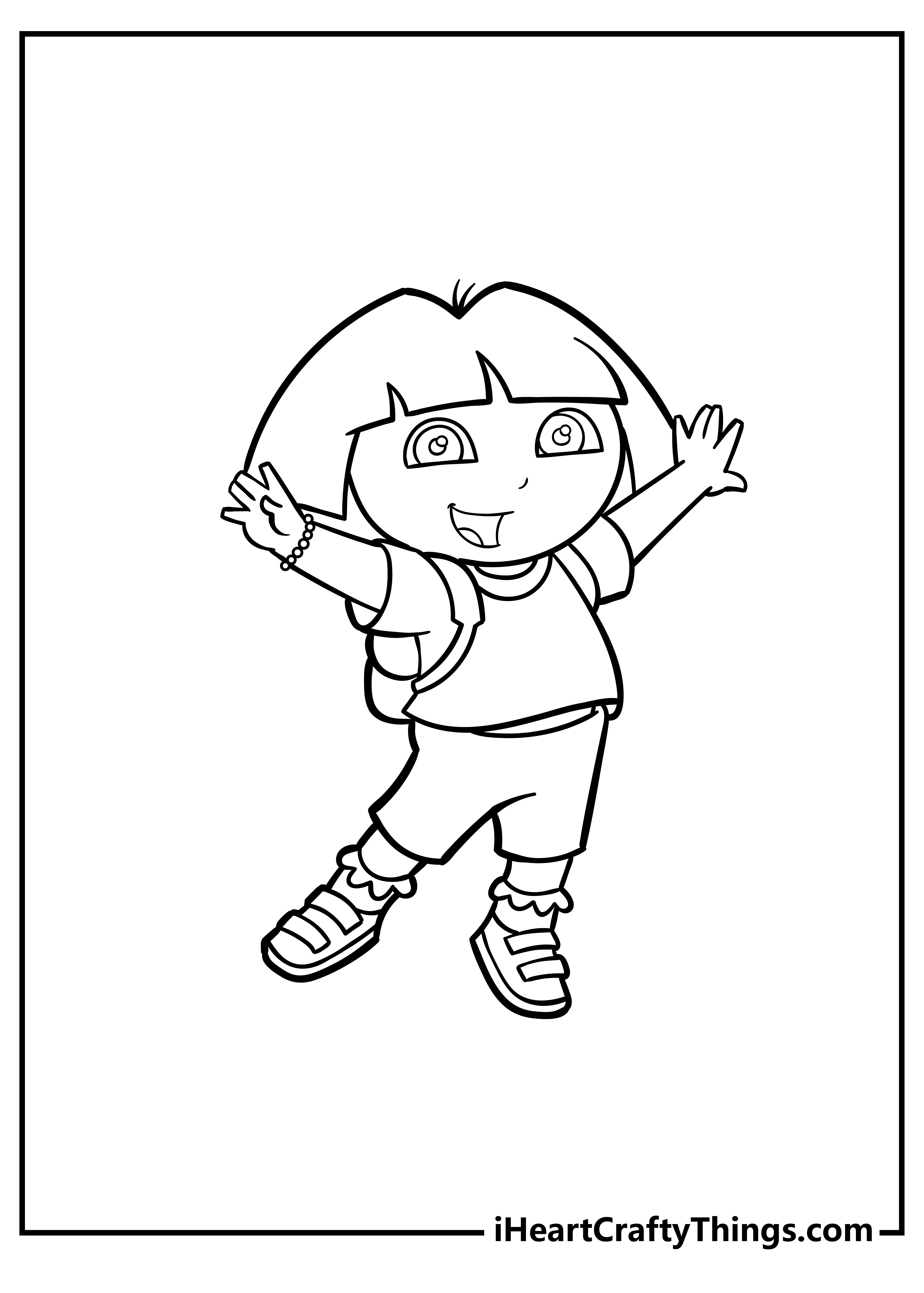 dora and boots coloring pages