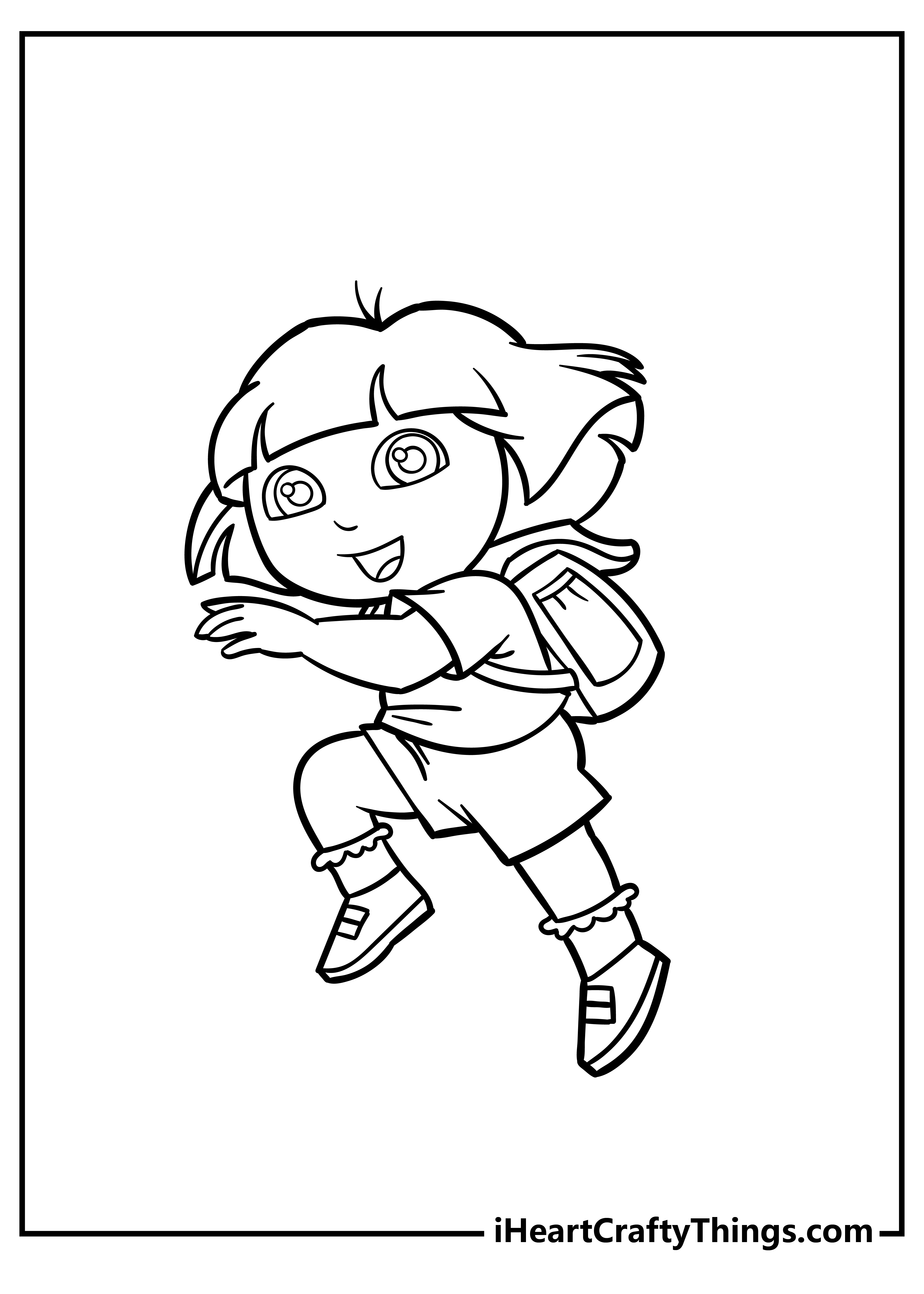 Dora Coloring Book for kids free printable