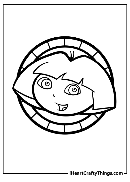Printable poster featuring Dora