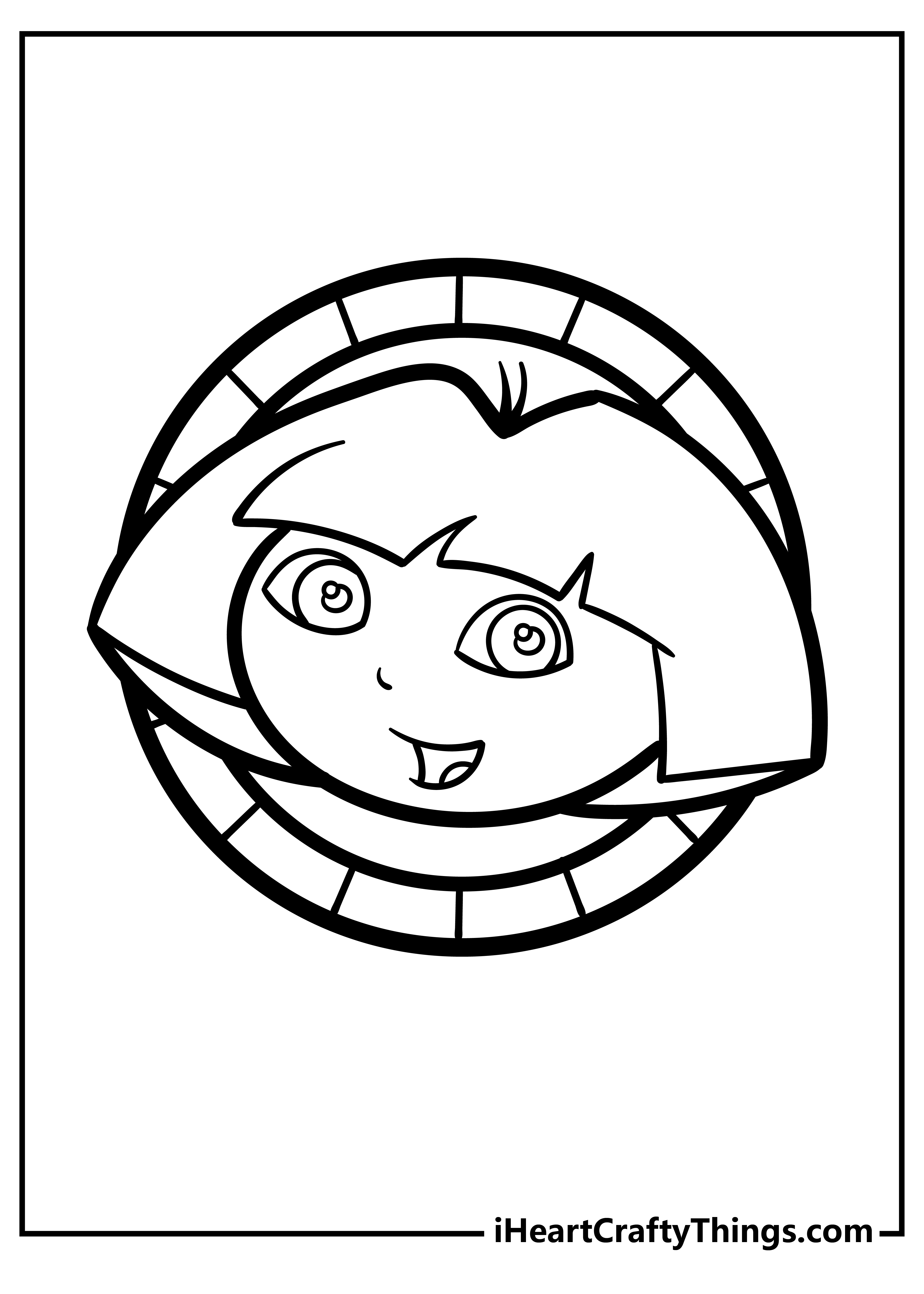 coloring book pages dora