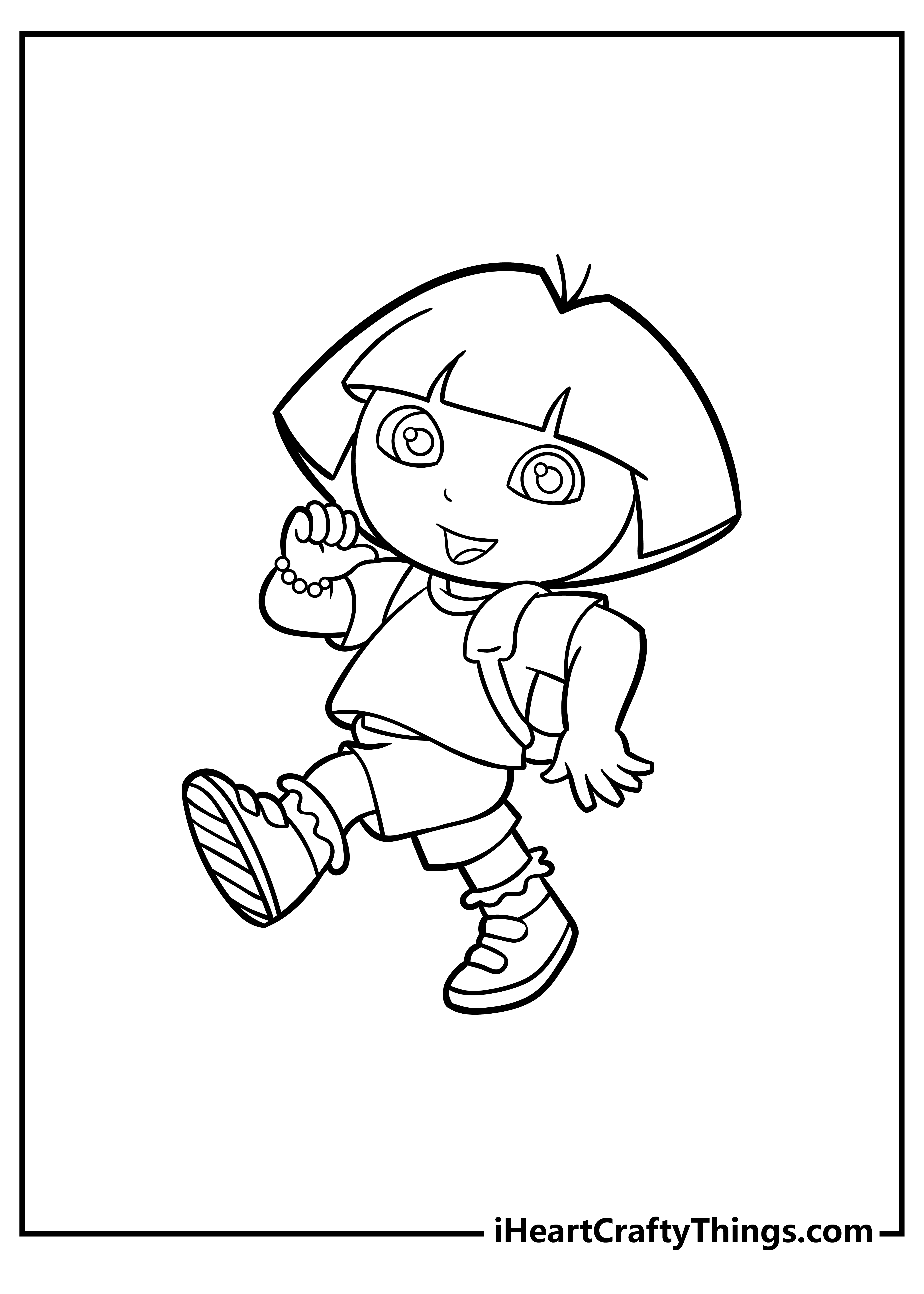 Dora Coloring Pages for adults free printable