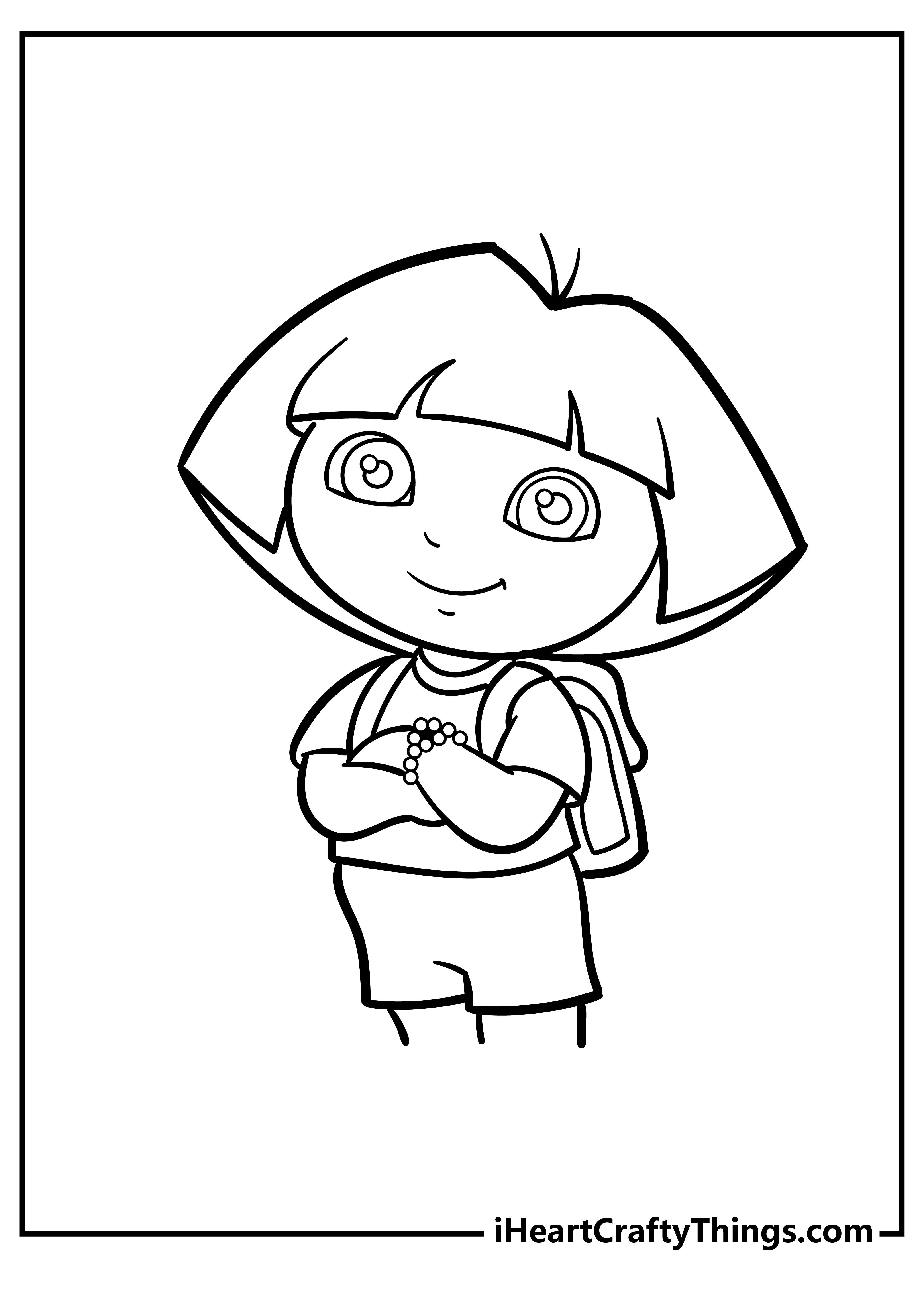 Dora Coloring Pages free pdf download