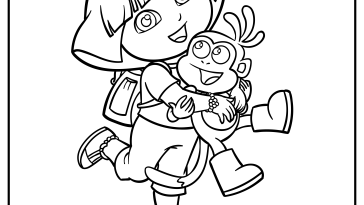 Dora the explorer coloring pages