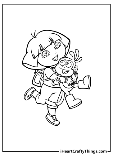 Dora Coloring Pages free printable