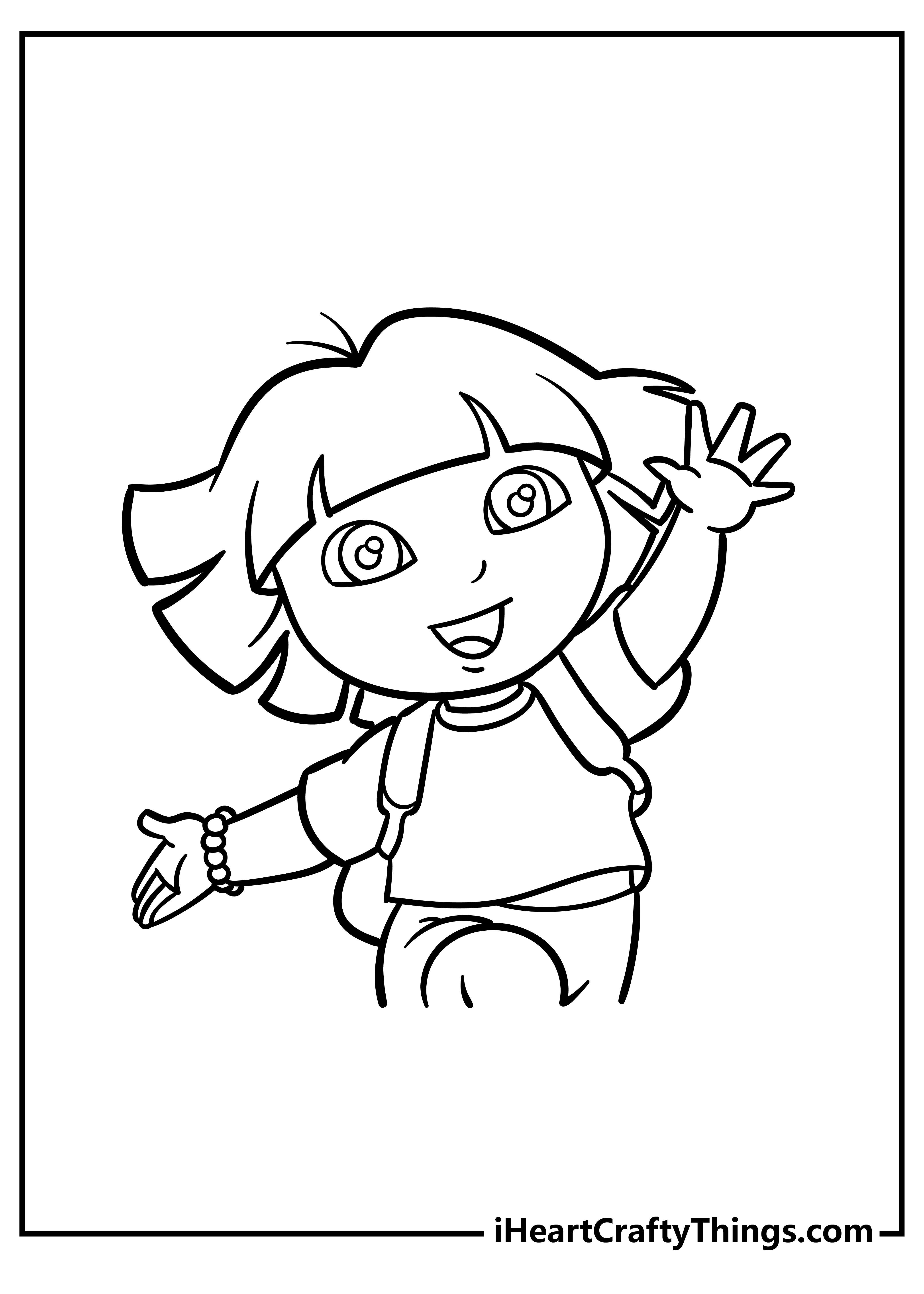 How to Draw Dora - Easy Drawing Tutorial For Kids