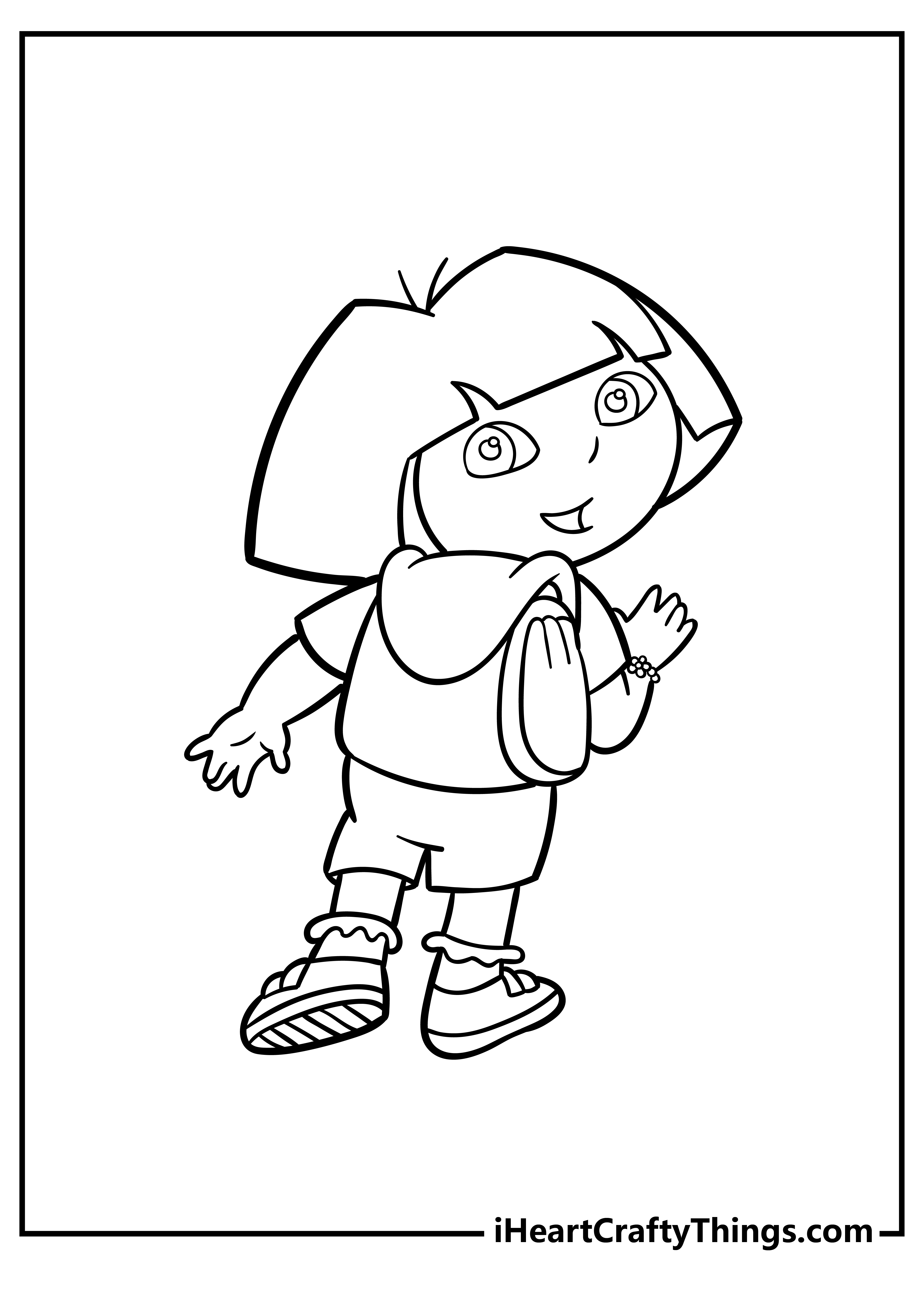 dora halloween printable coloring pages