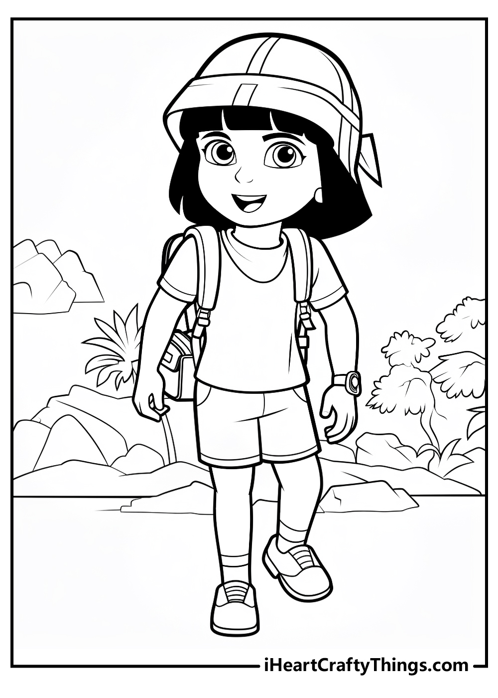 dora coloring pages free download
