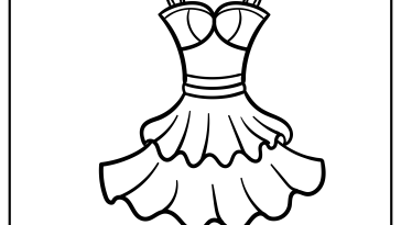 Dress Coloring Pages free printable