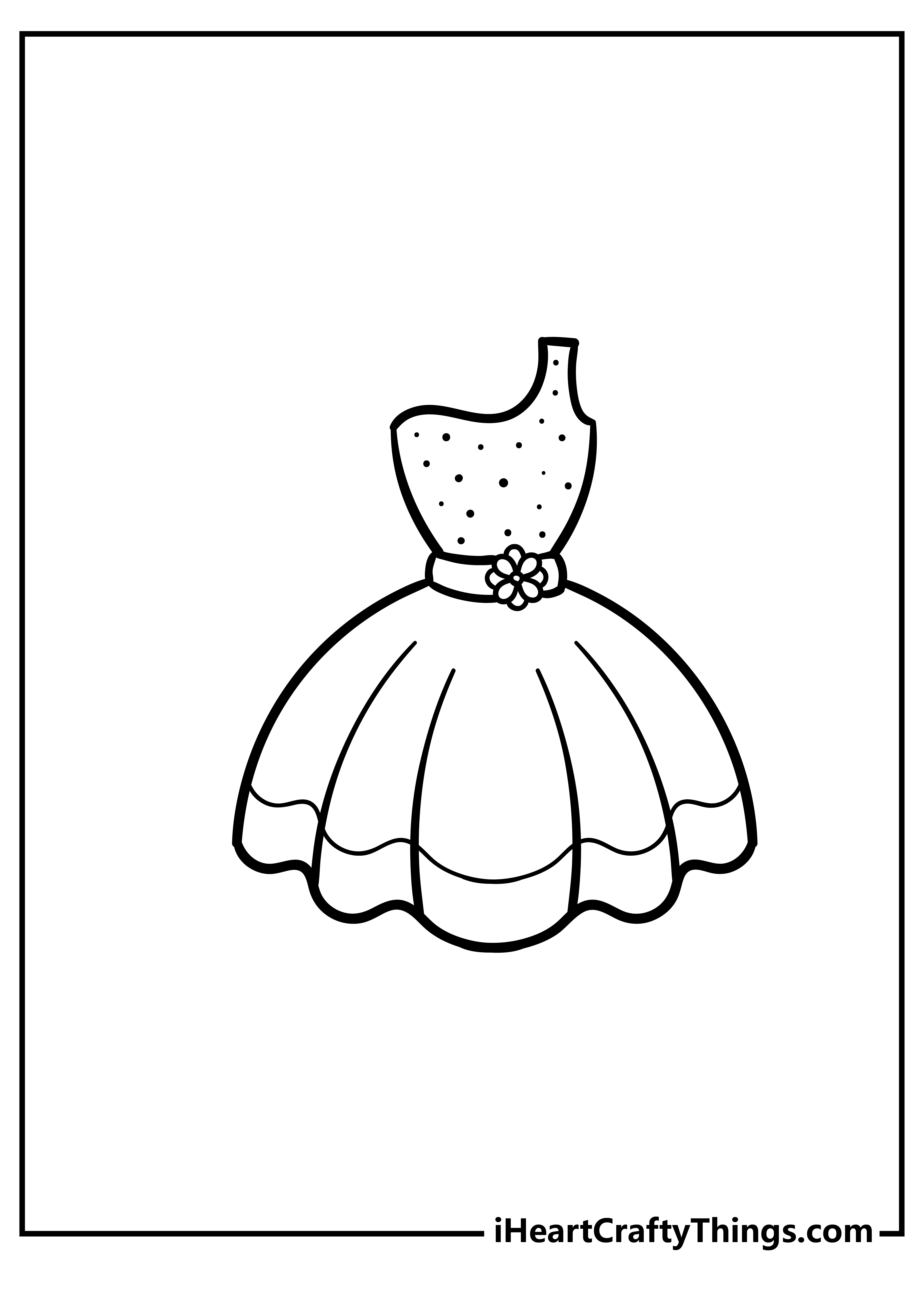 Dress Coloring Book for adults free download