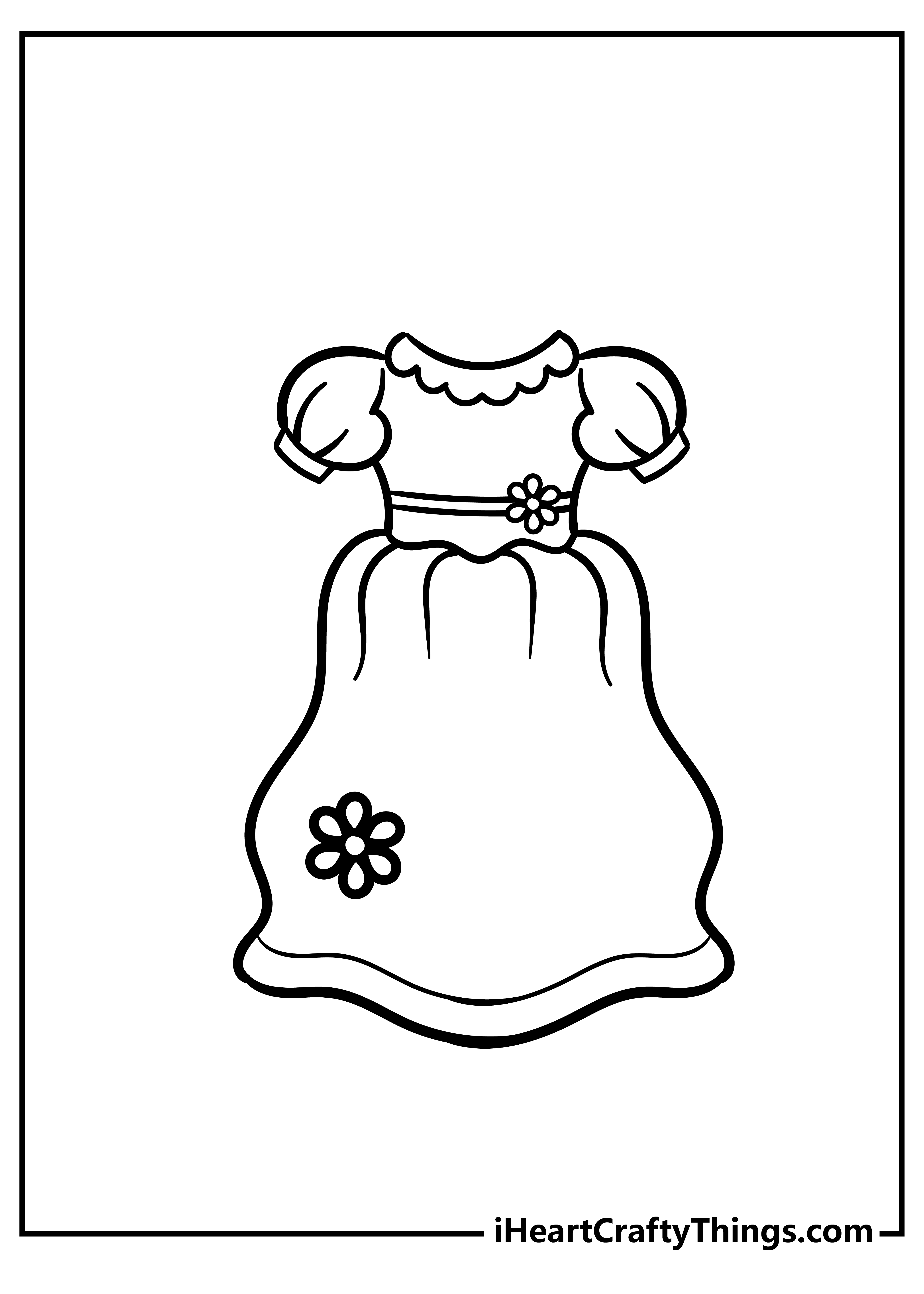 get dressed coloring page