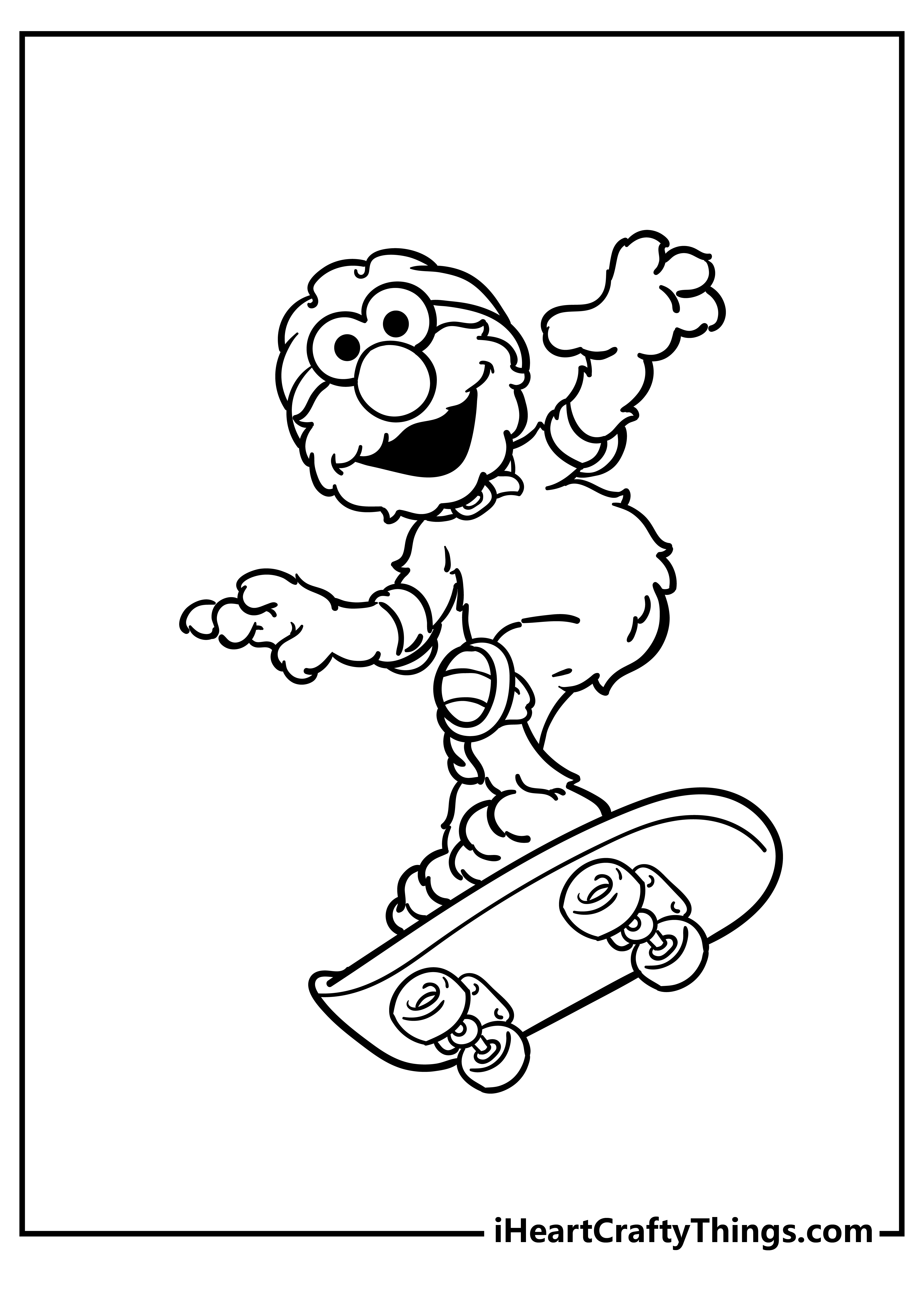 Elmo Easy Coloring Pages