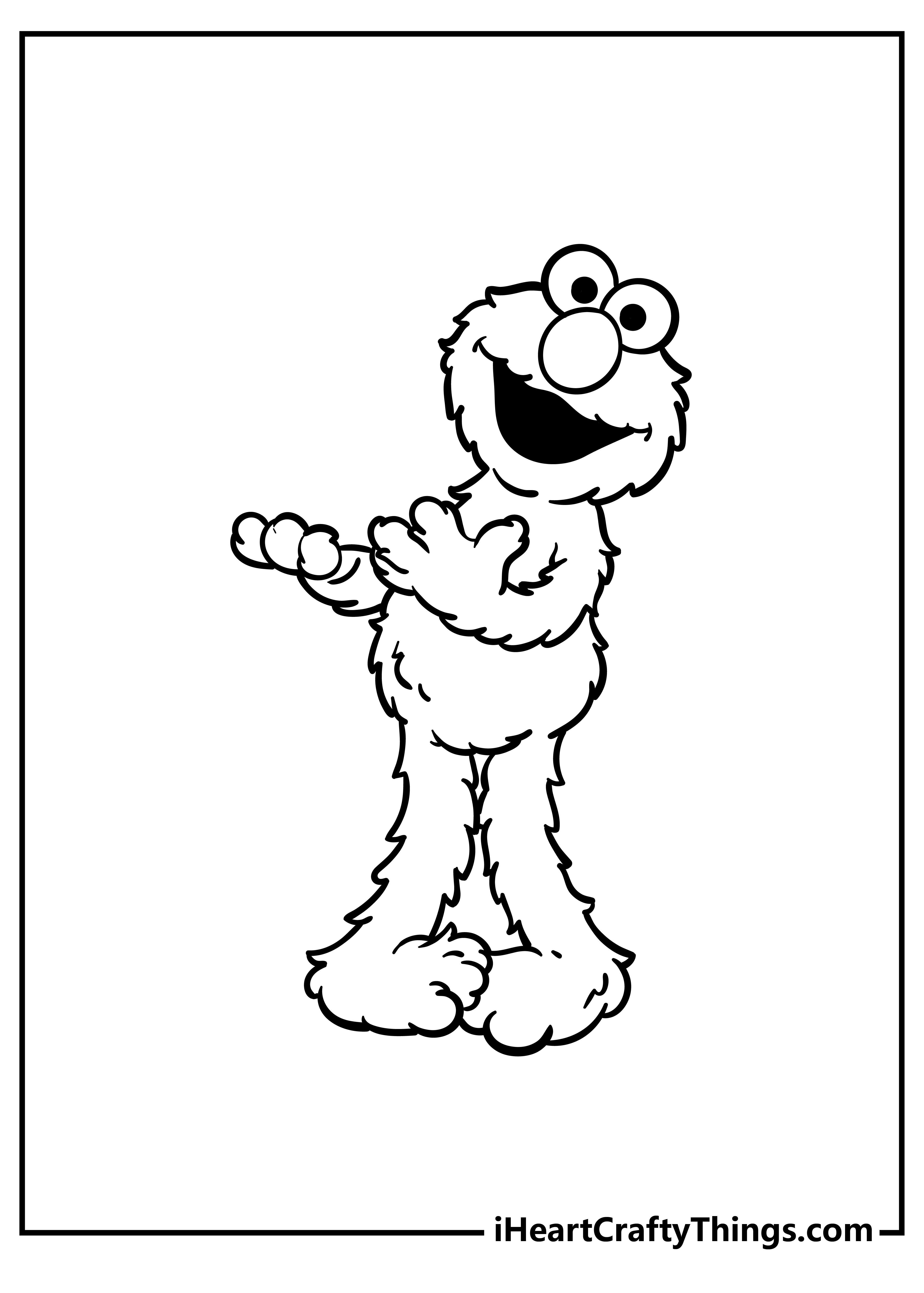 Elmo Coloring Pages for kids free download