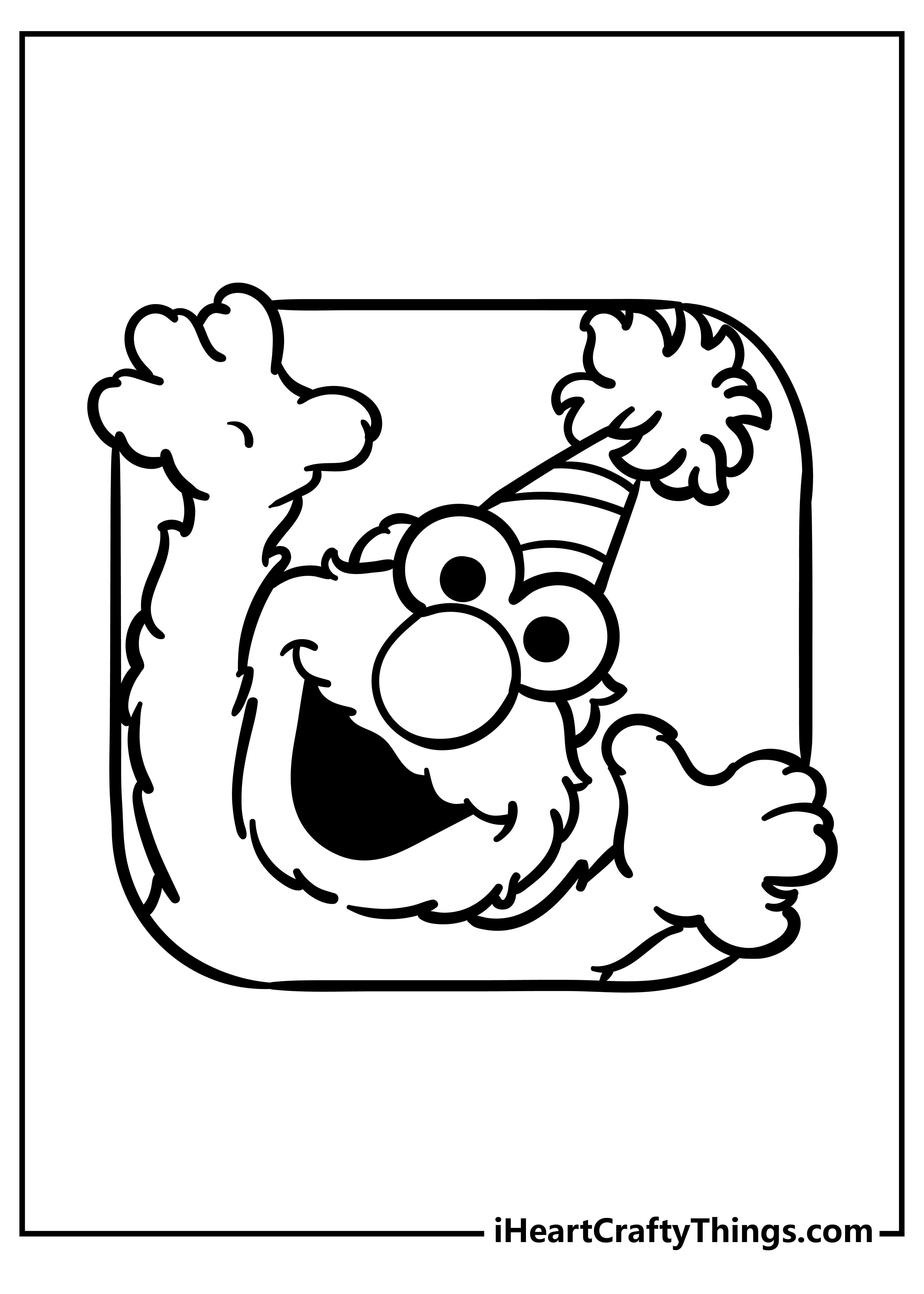 elmo coloring book pages