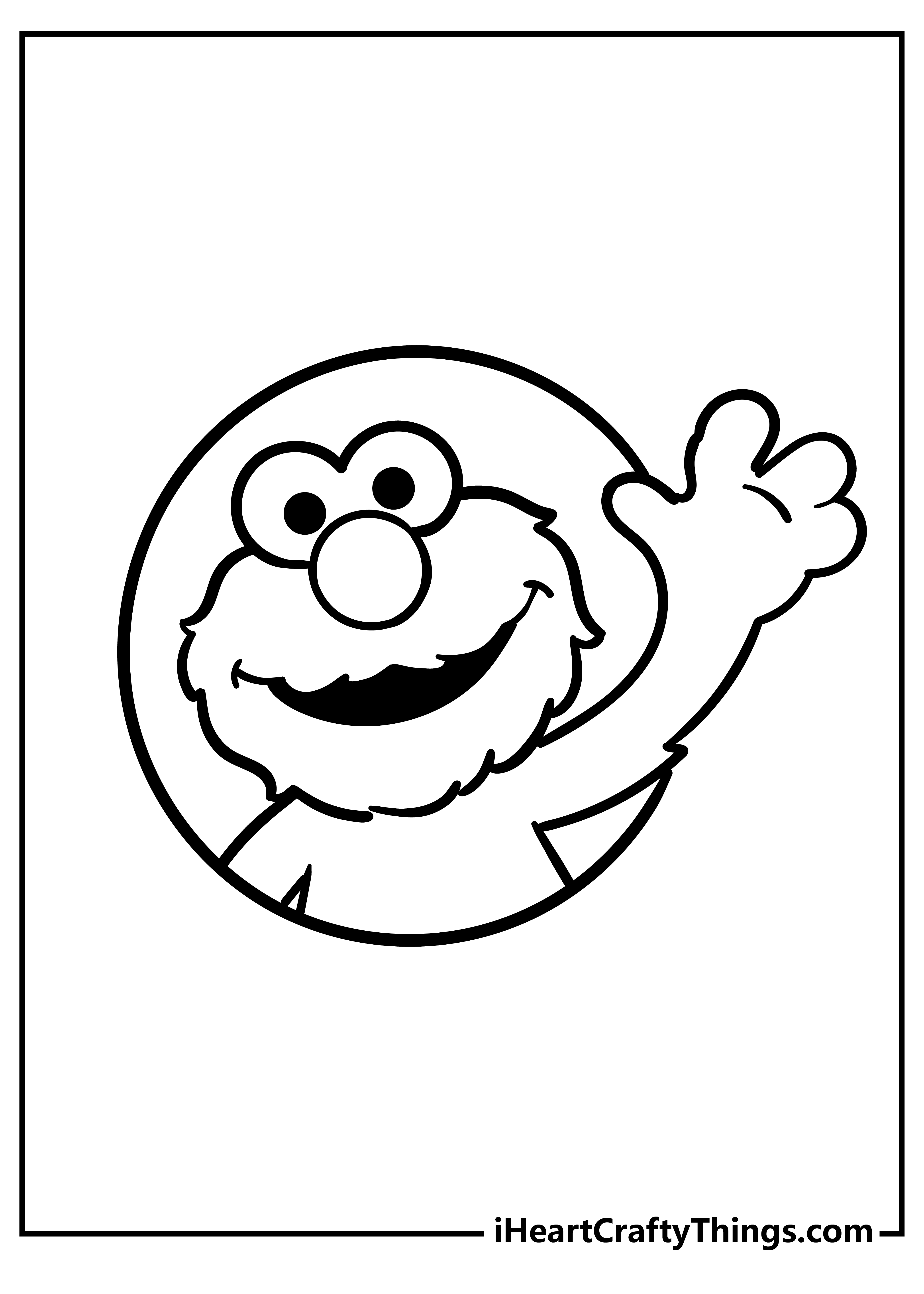 Elmo Coloring Pages for preschoolers free printable