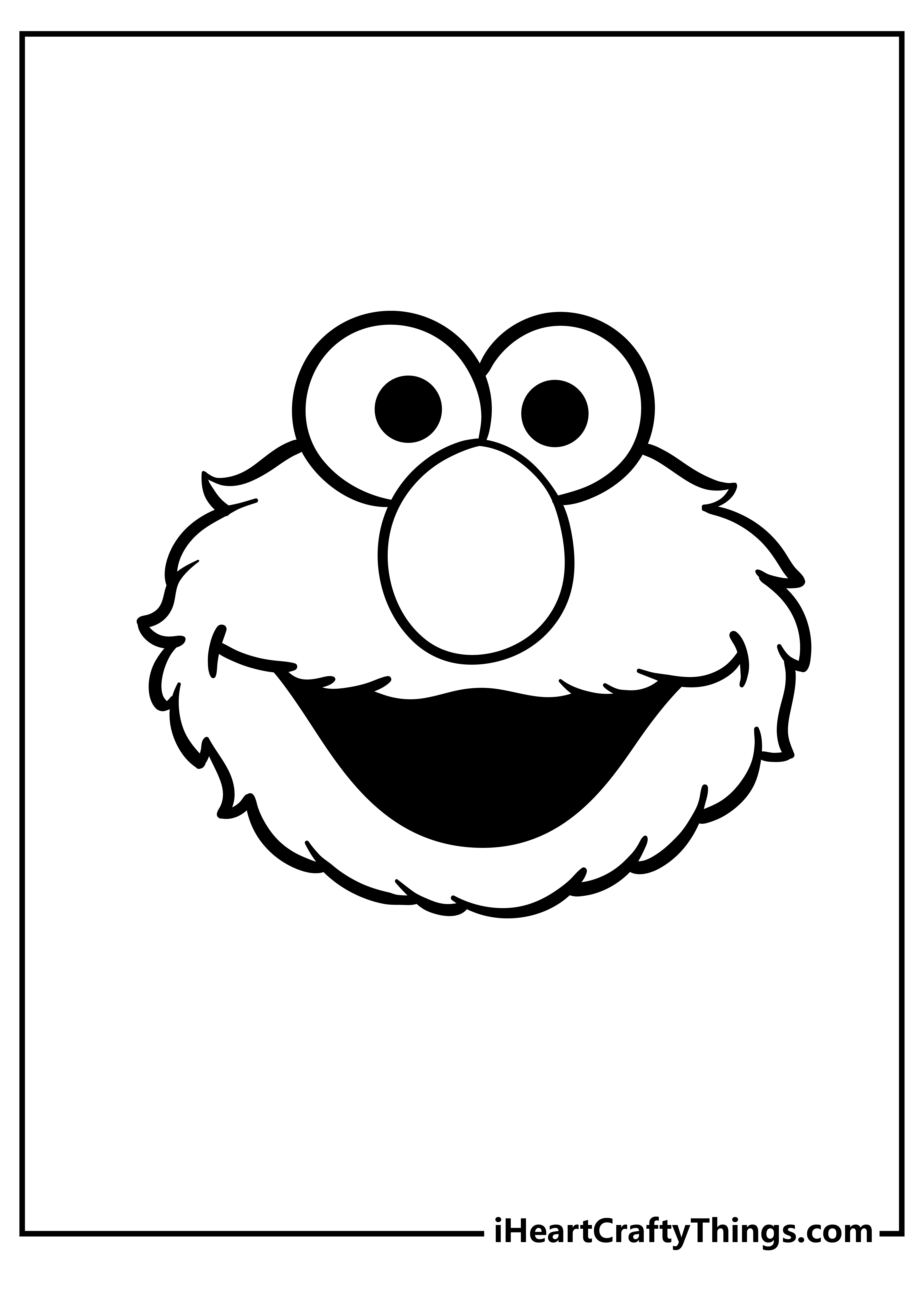 Elmo Coloring Pages for adults free printable