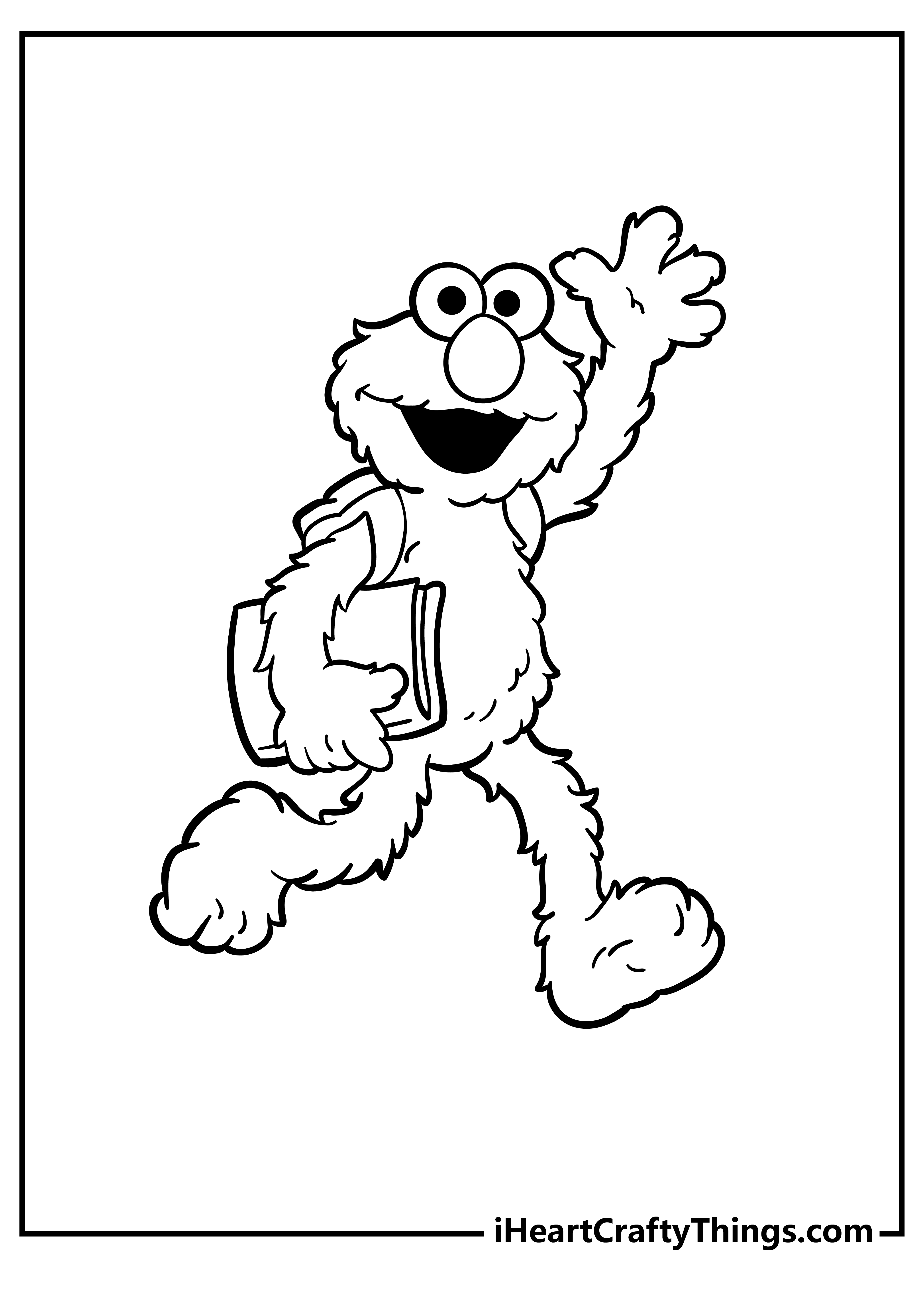 Elmo Coloring Pages for preschoolers free printable