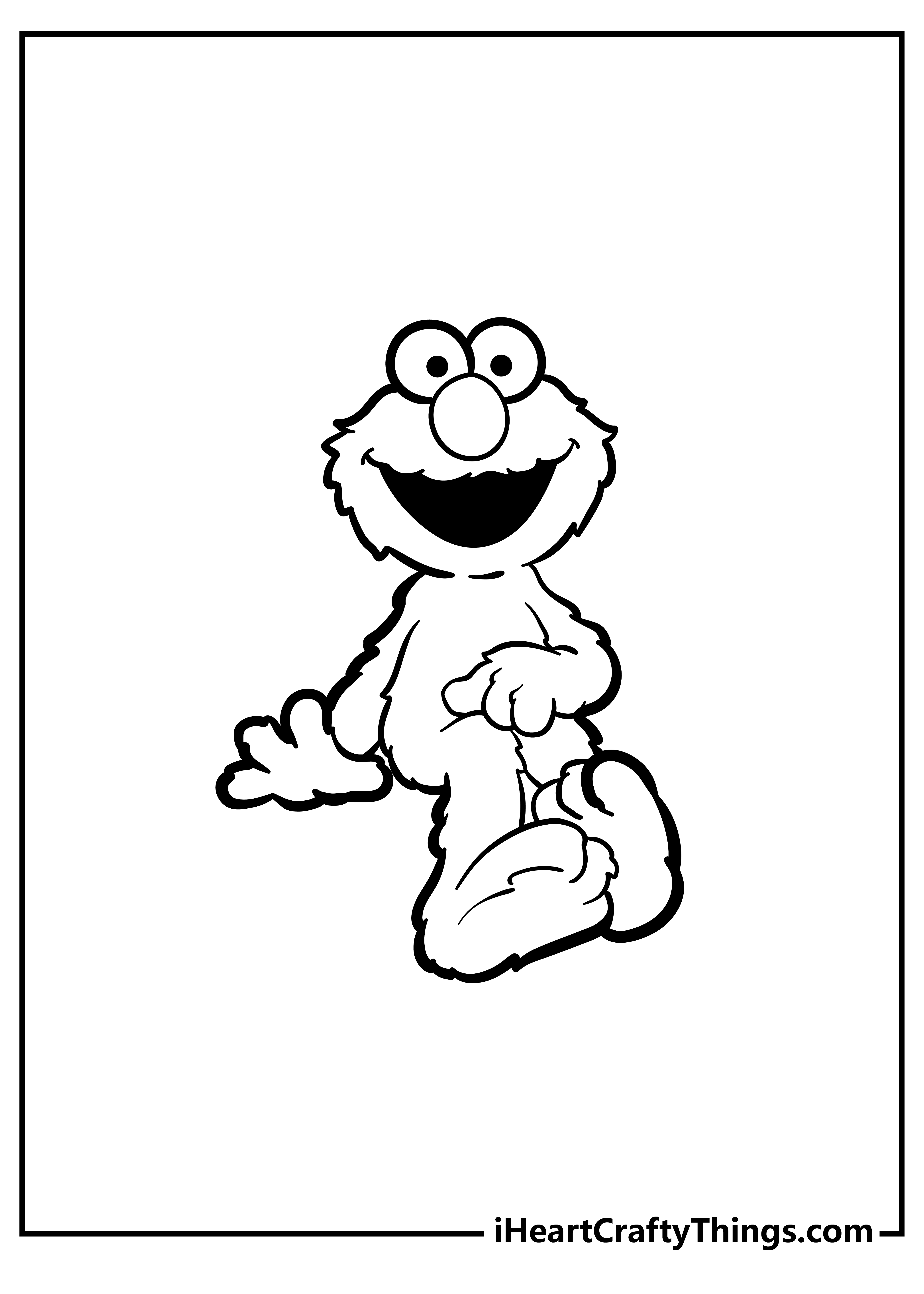 Elmo Coloring Sheet for children free download