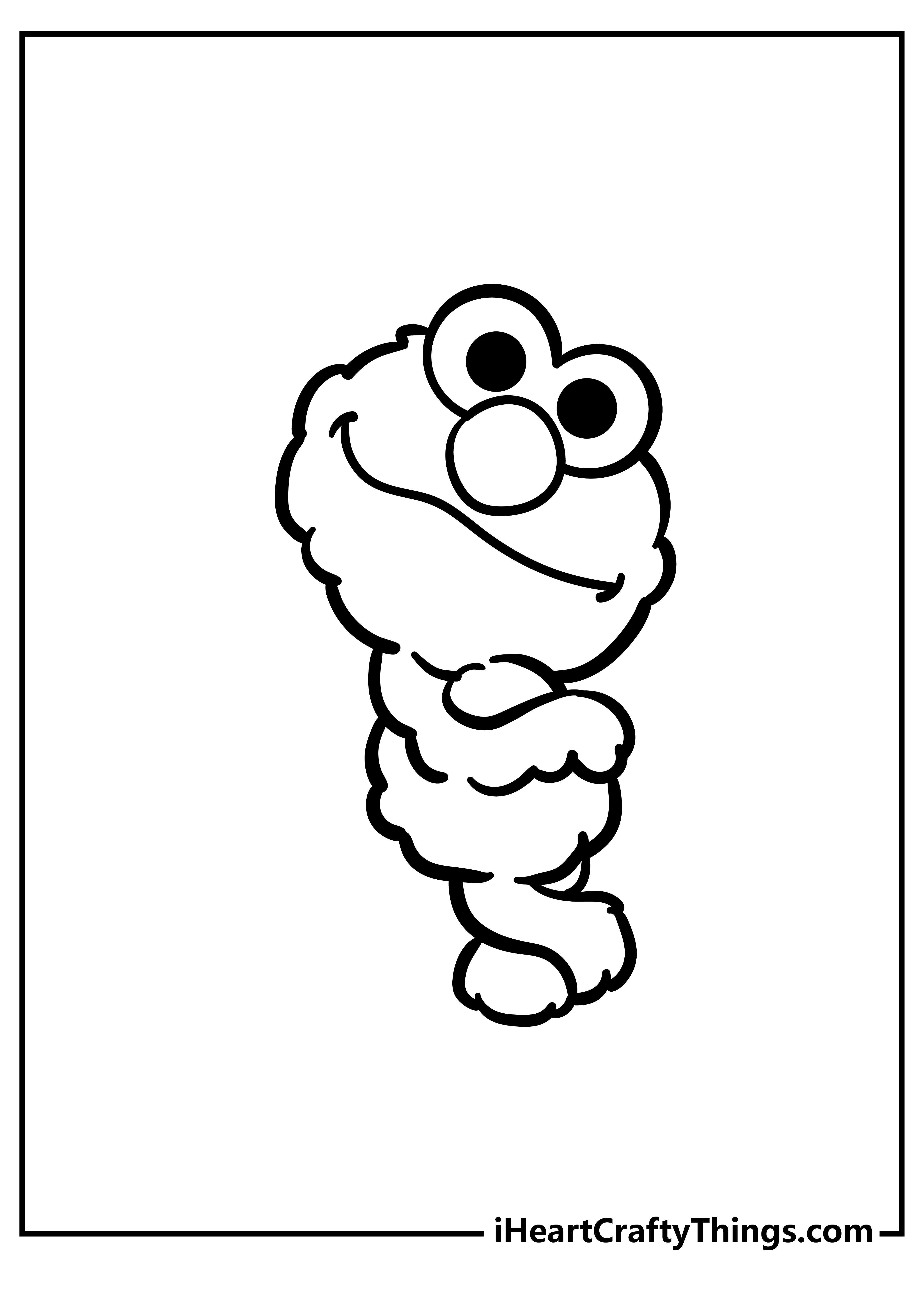 coloring pages of elom