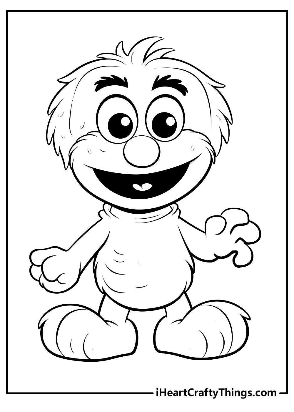 elmo black-and-white coloring pages