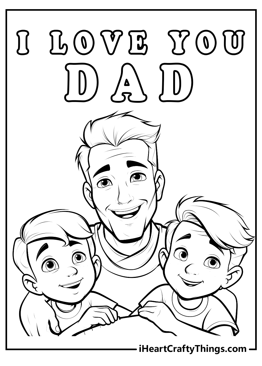 father's day coloring pages