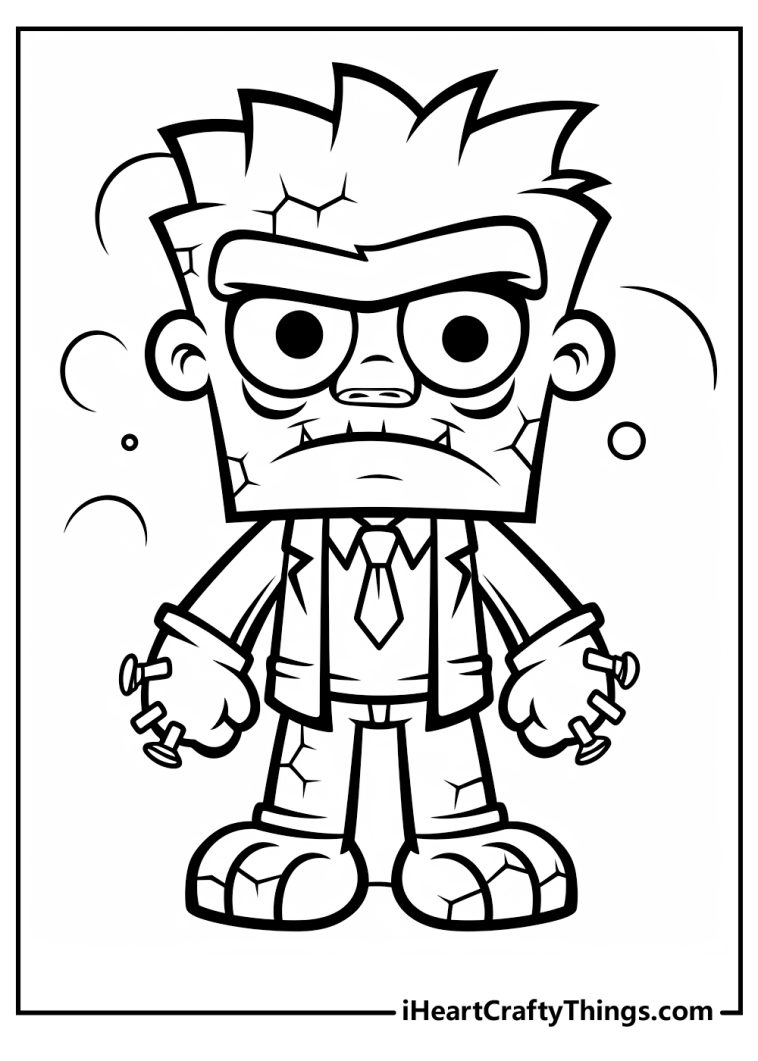 Frankenstein Coloring Pages (100% Free Printables)