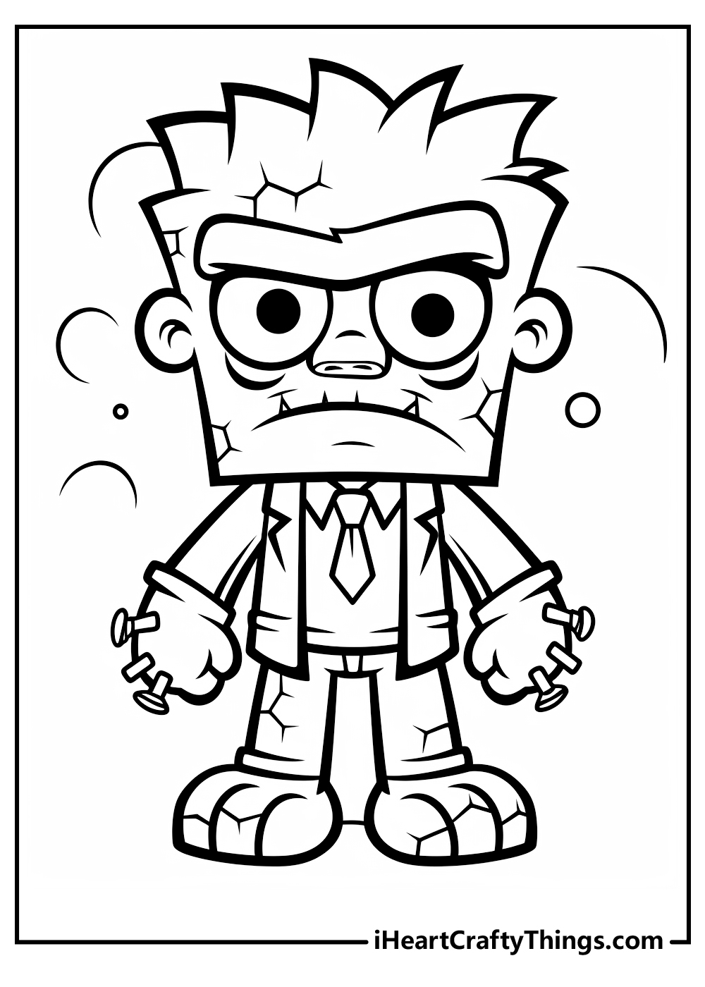 frankenstein coloring printable for kids