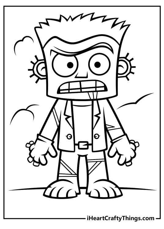 Frankenstein Coloring Pages (100% Free Printables)