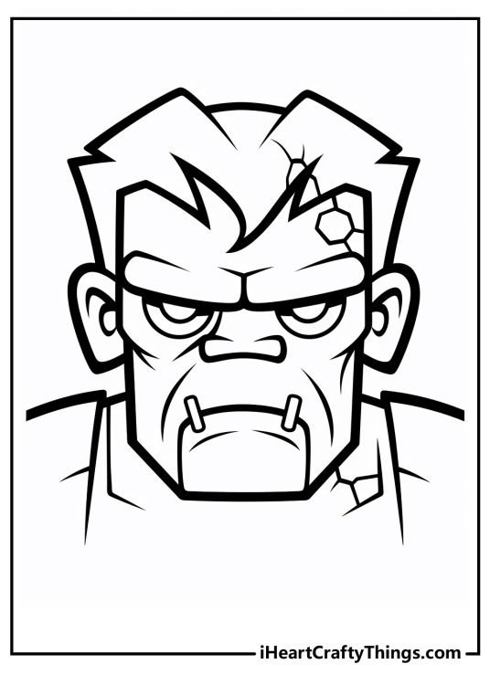 Frankenstein Coloring Pages (100% Free Printables)