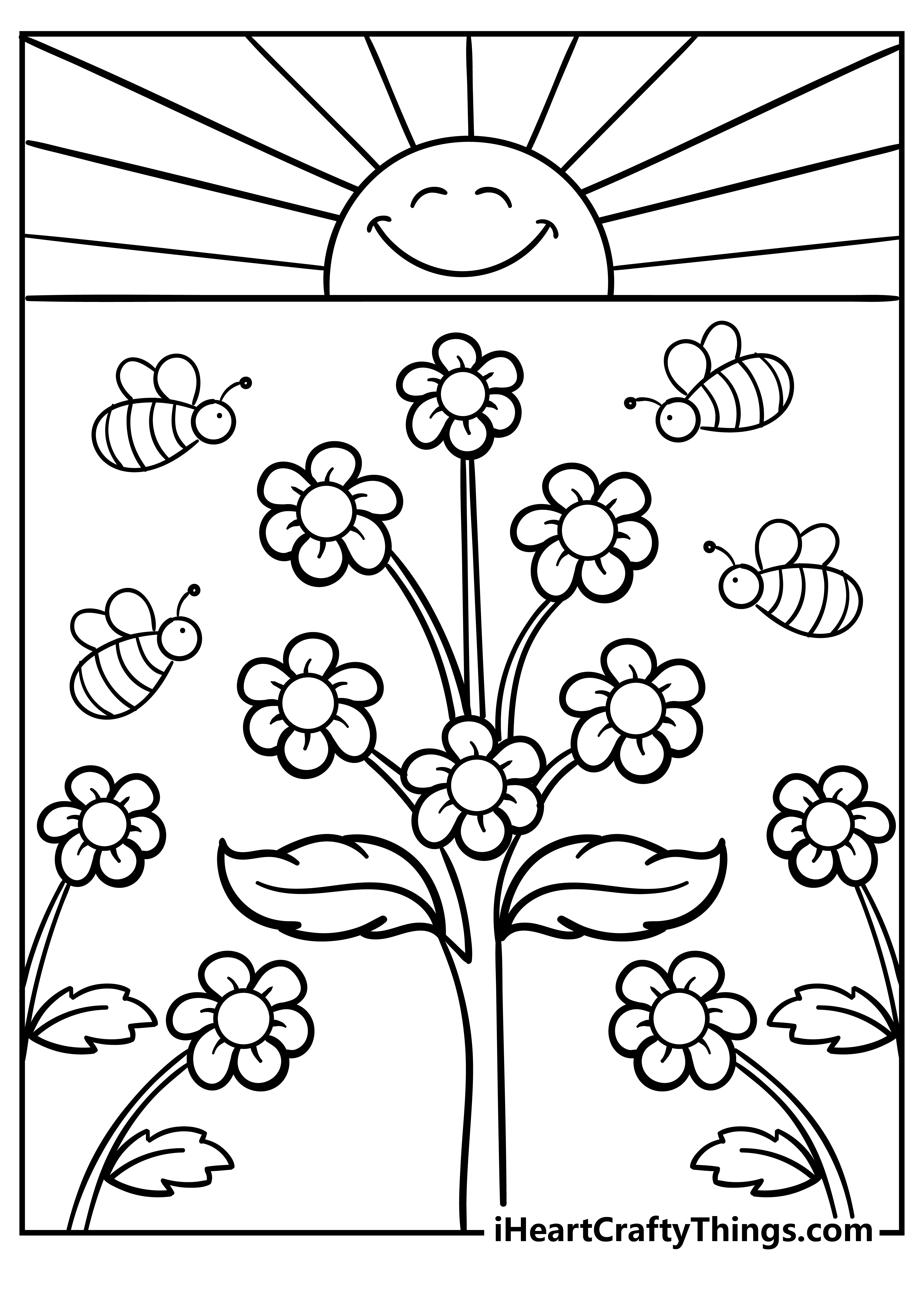 Garden Coloring Pages for kids free download