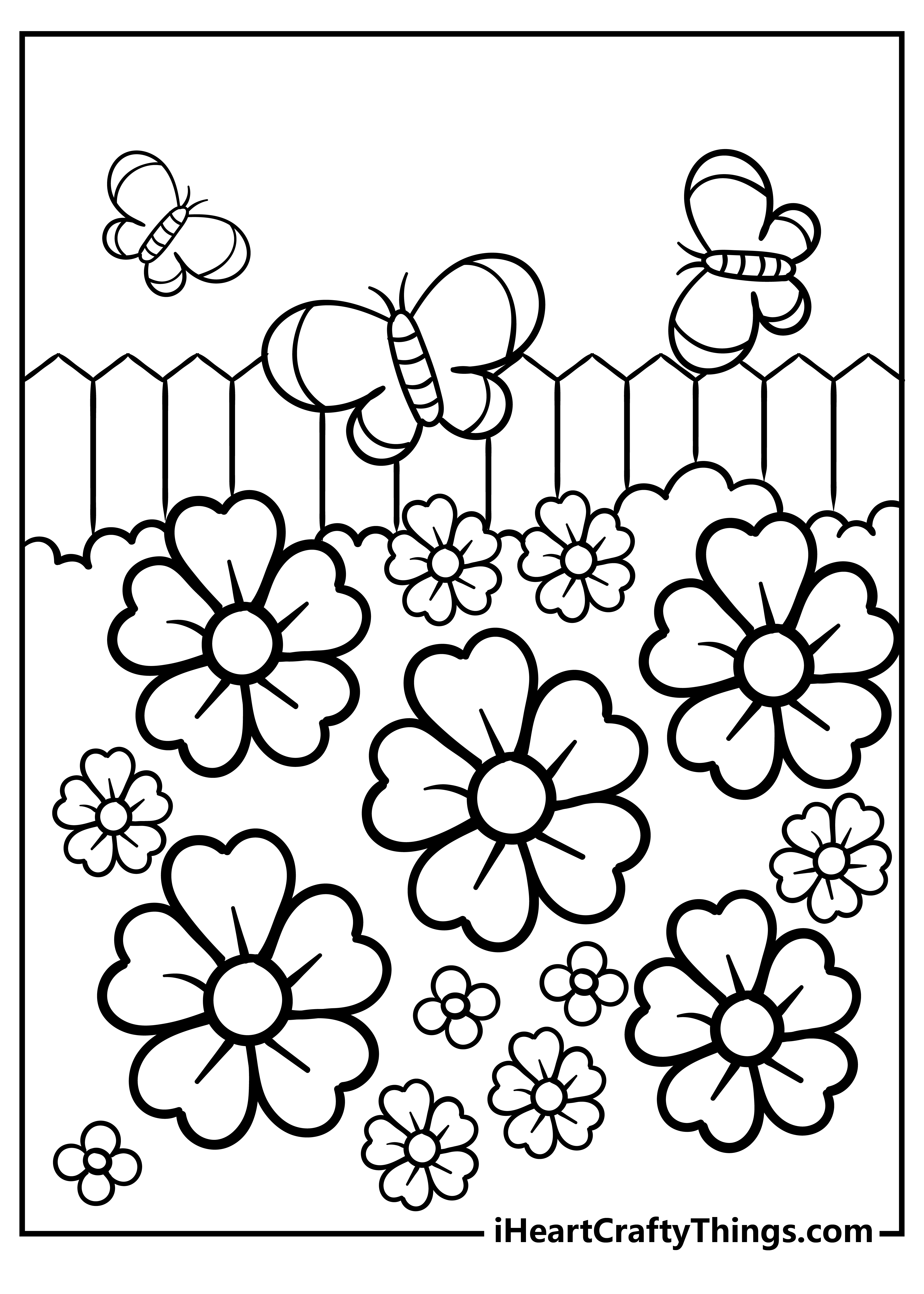 garden coloring pages for free