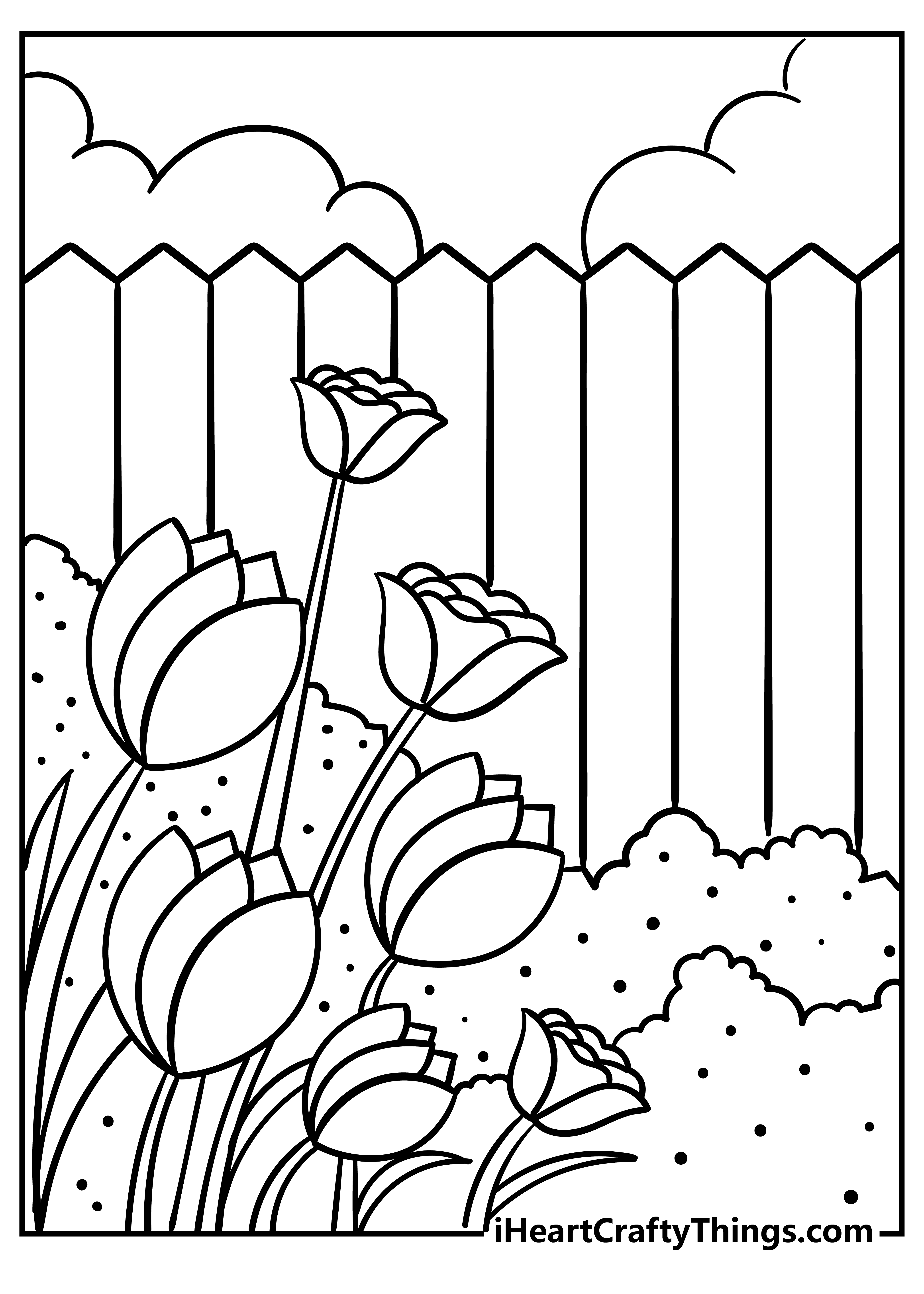 garden coloring pages for free