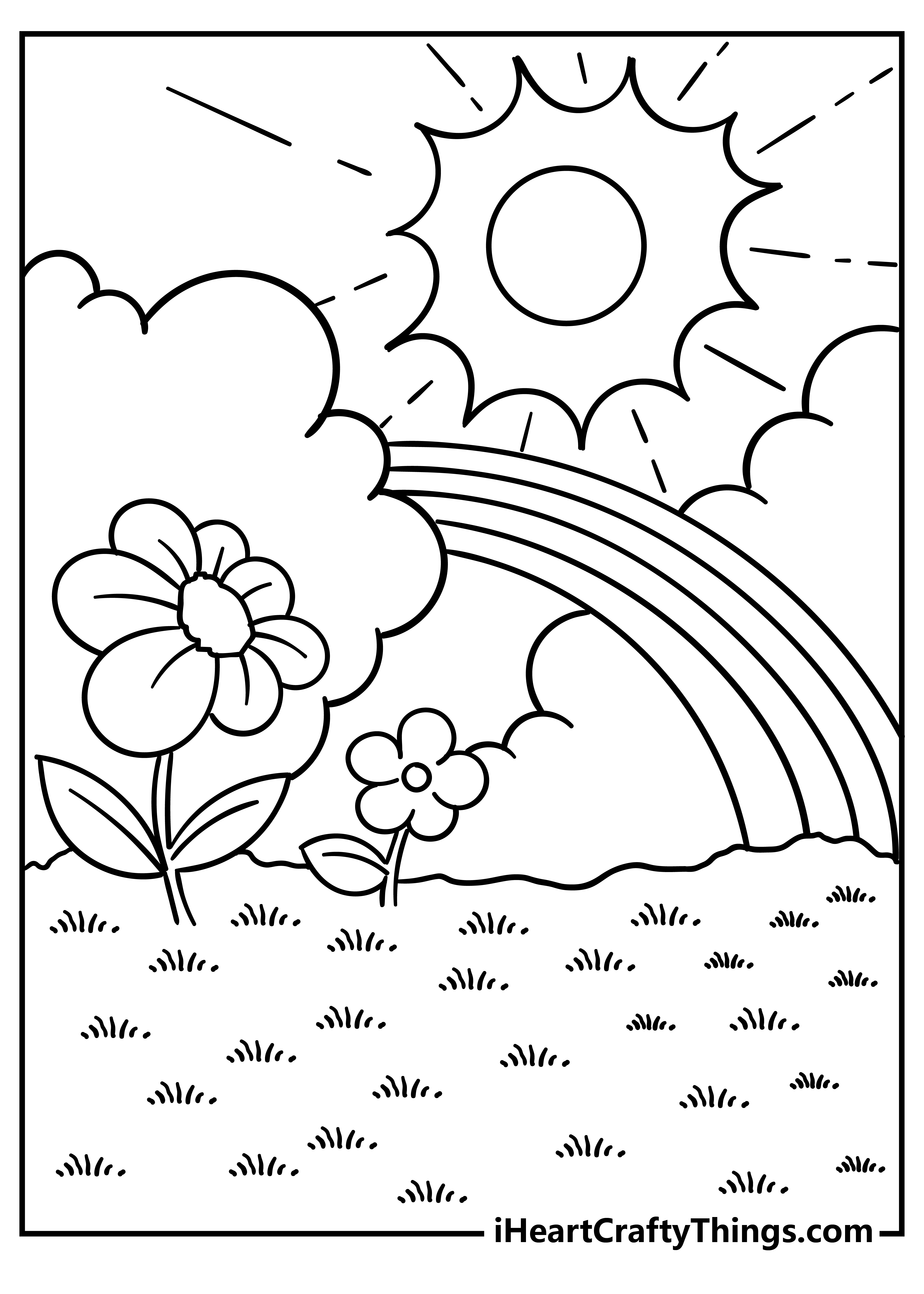 Garden Coloring Pages for preschoolers free printable