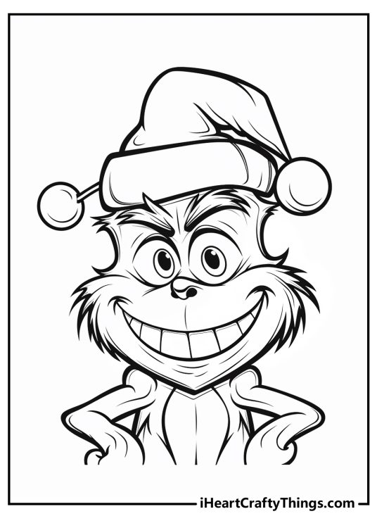 Grinch Coloring Pages (100% Free Printables)