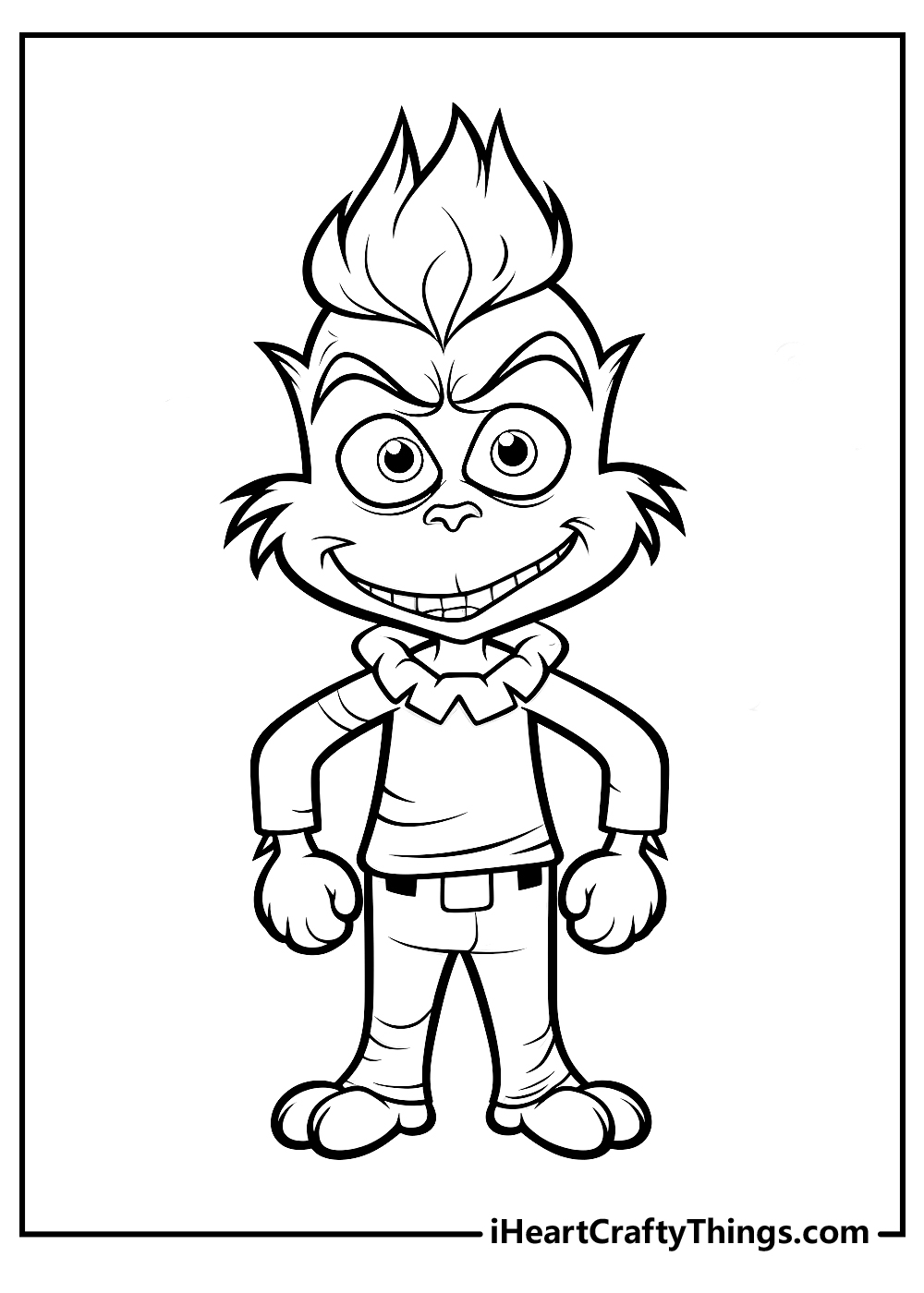 cute grinch coloring pages for kids