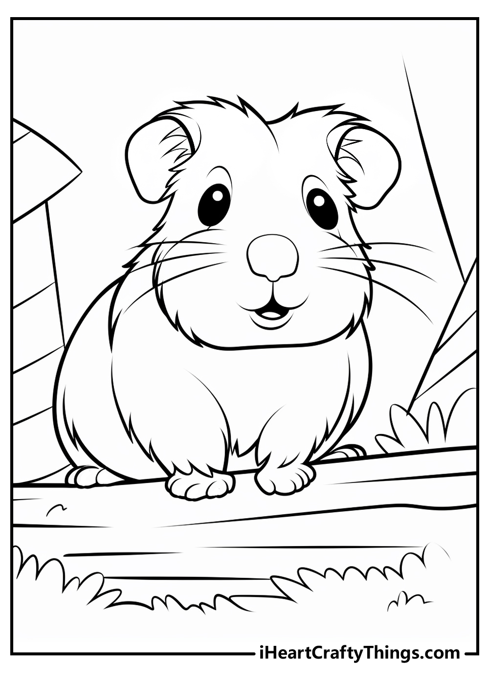 guinea pig coloring pages for kids