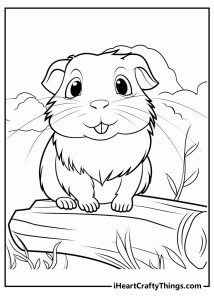 Guinea Pig Coloring Pages (100% Free Printables)