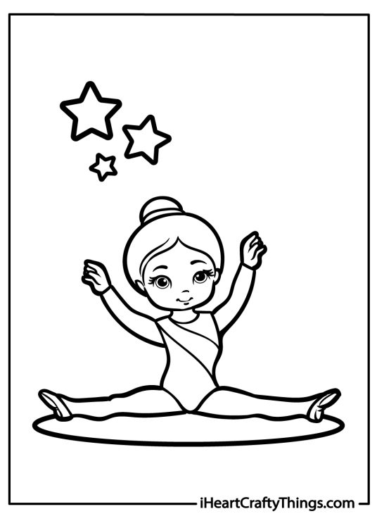 Gymnastics Coloring Pages (100% Free Printables)