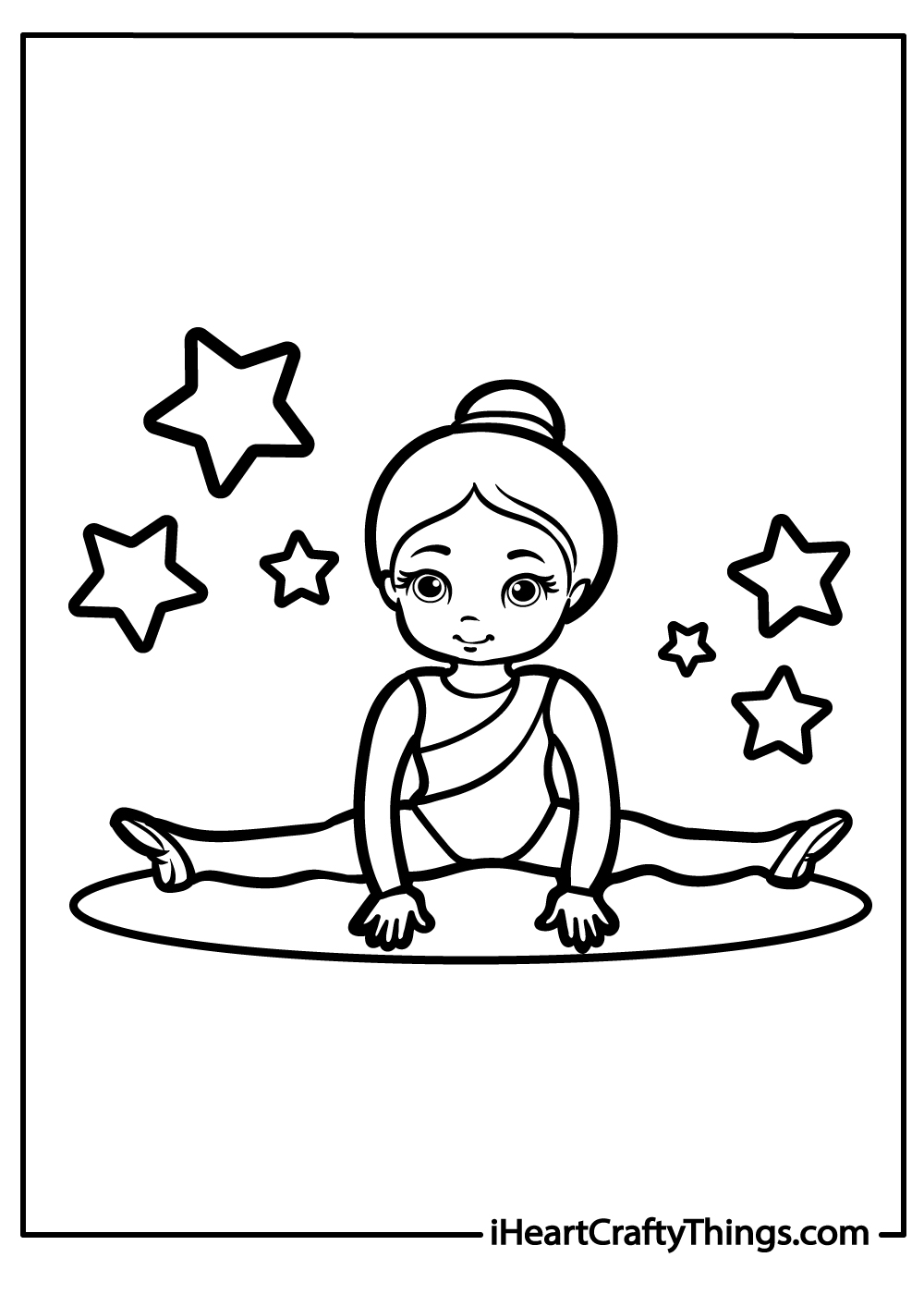 gymnastics coloring sheet free download