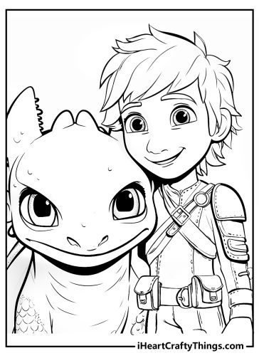 30 How To Train Your Dragon Coloring Pages (Free To Print)