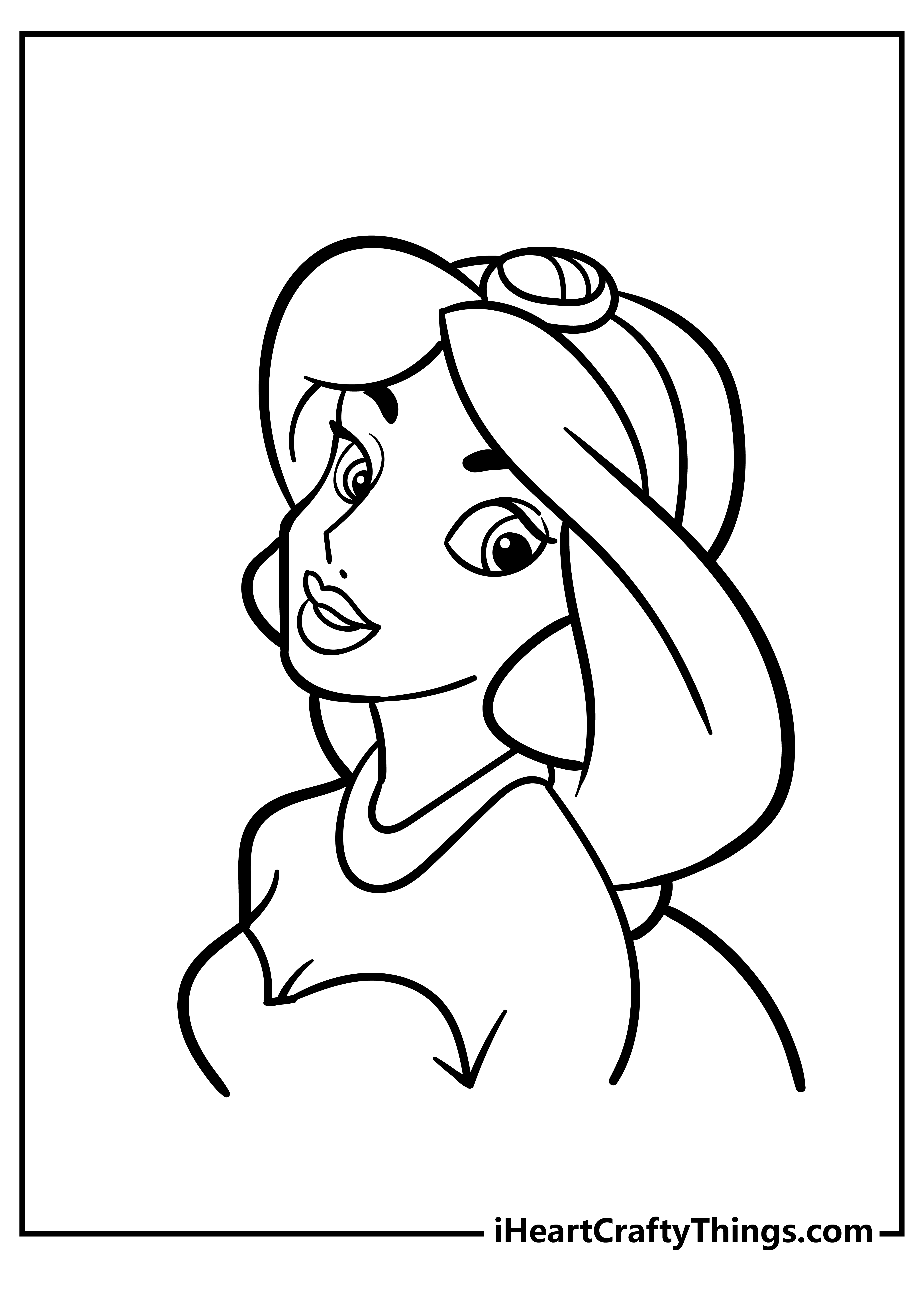 printable jasmine coloring pages updated 2022