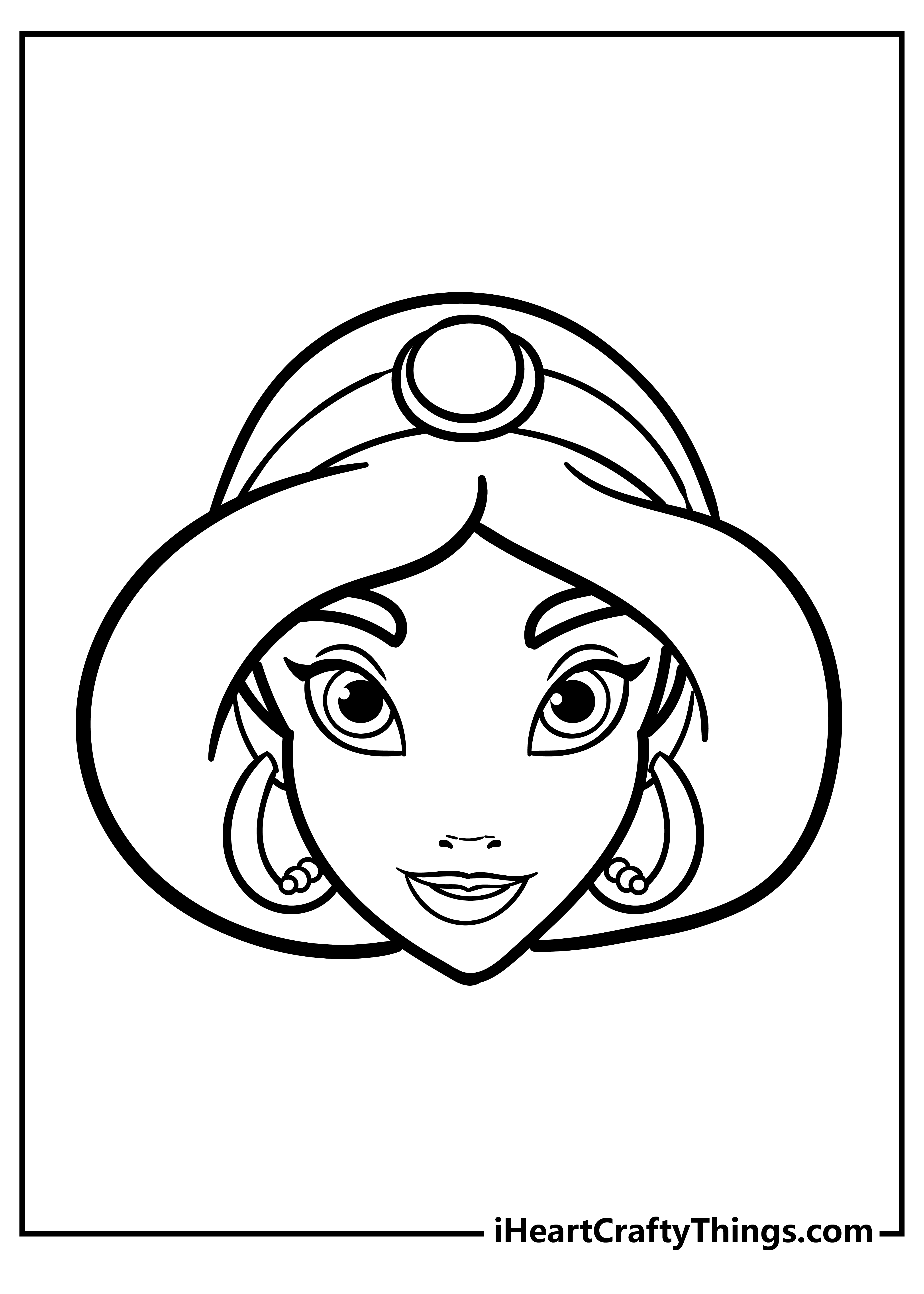 disney princess faces coloring pages