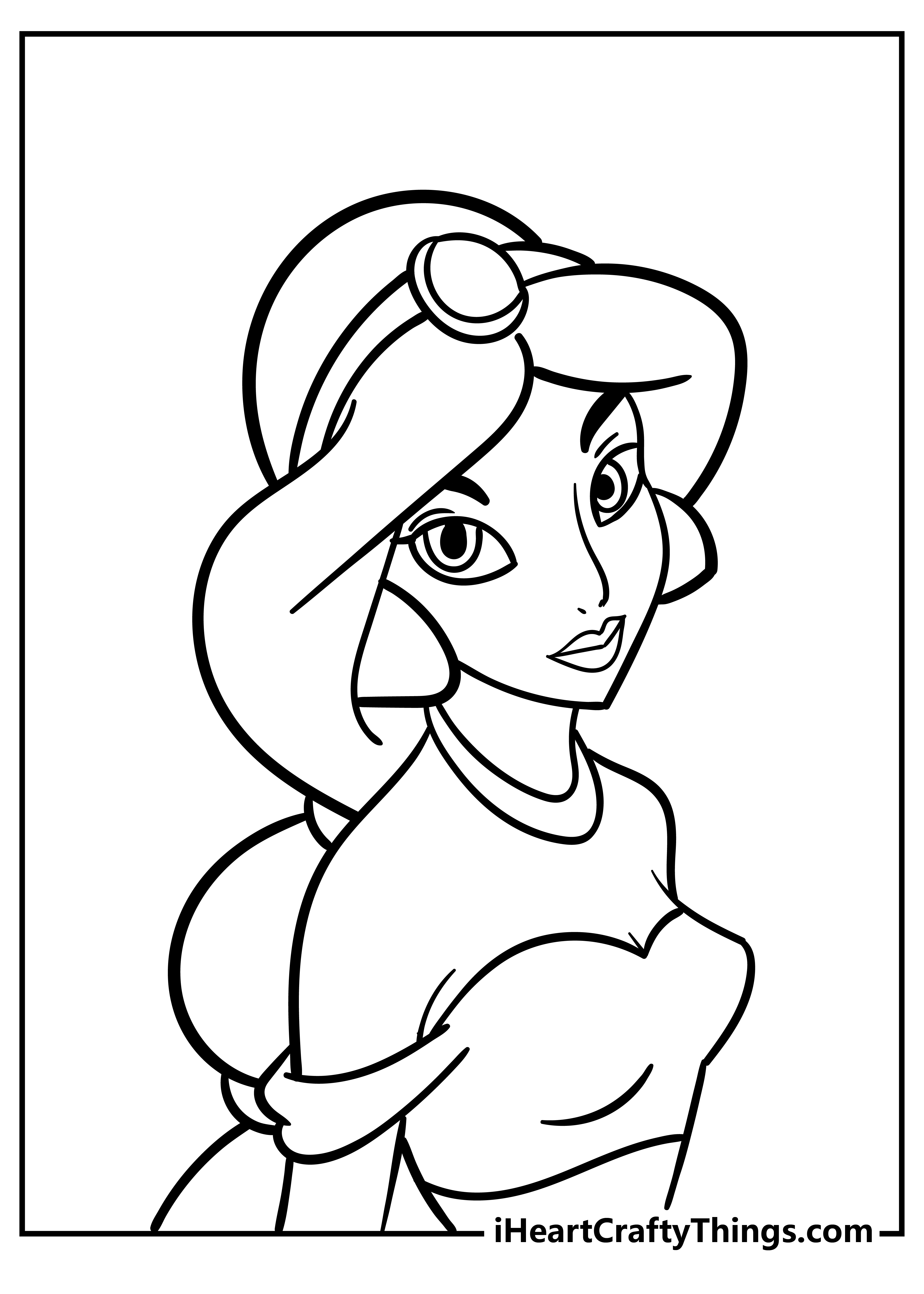 aladdin jasmine coloring pages