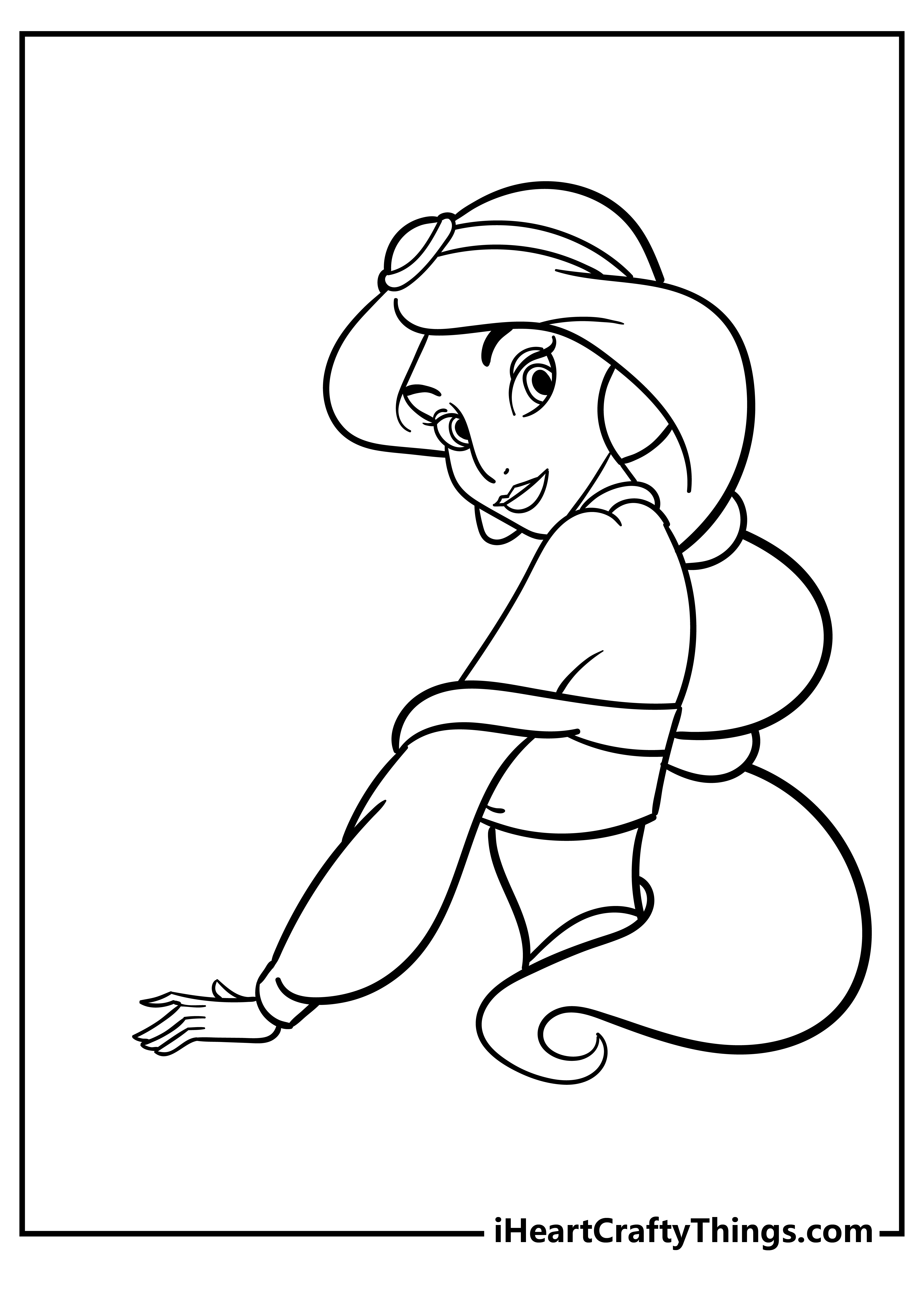 printable jasmine coloring pages updated 2022