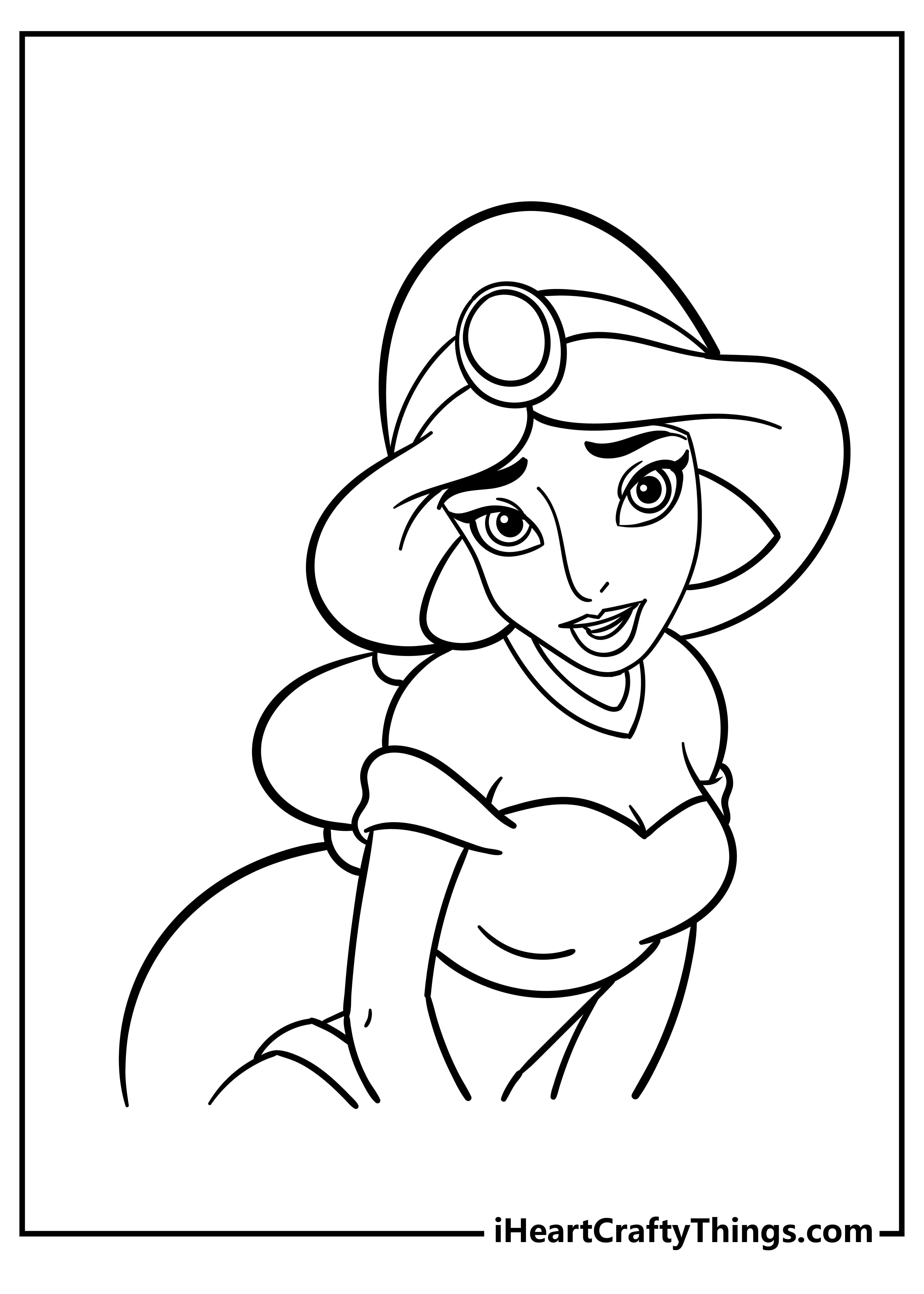 Jasmine Coloring Pages free pdf download