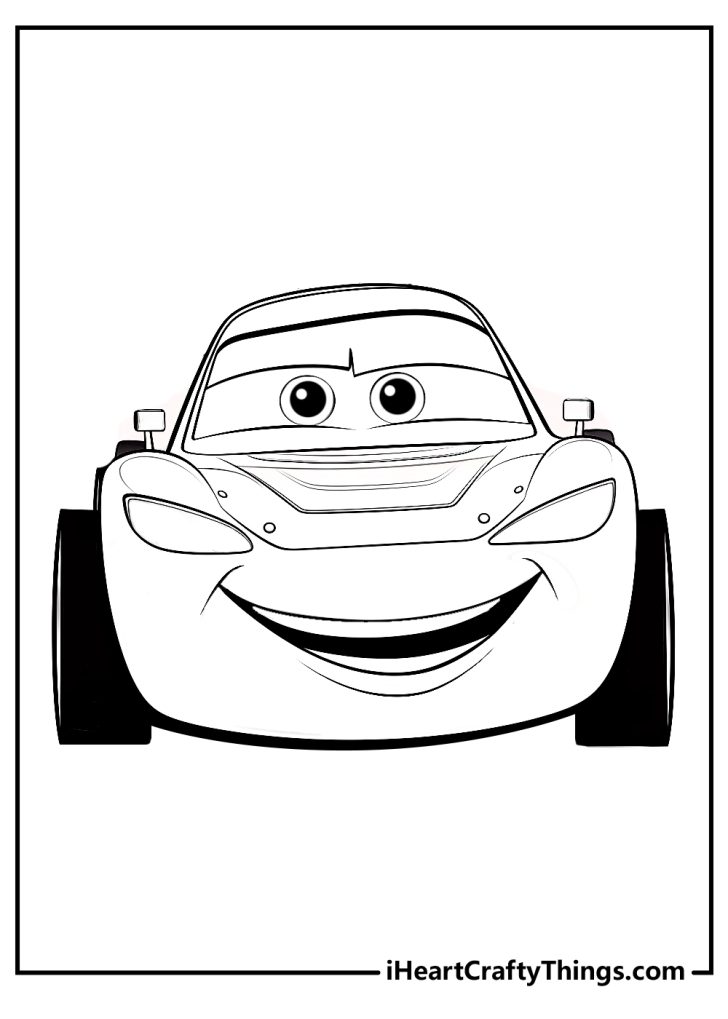 Lightning McQueen Coloring Pages (100% Free Printables)