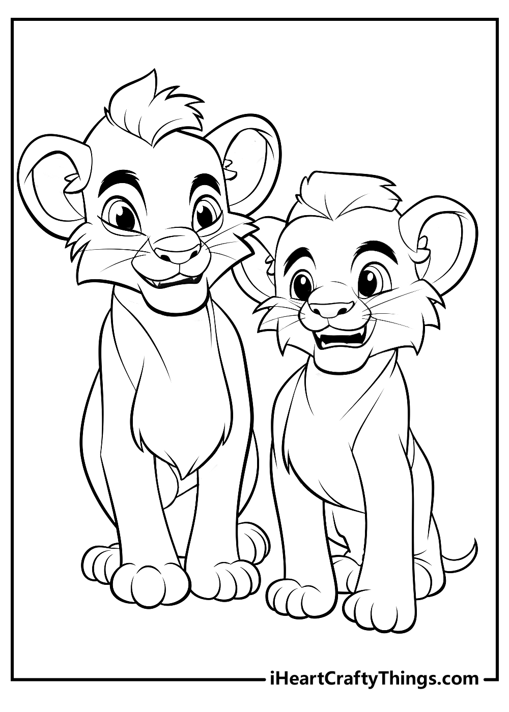 lion king coloring pages nala and simba