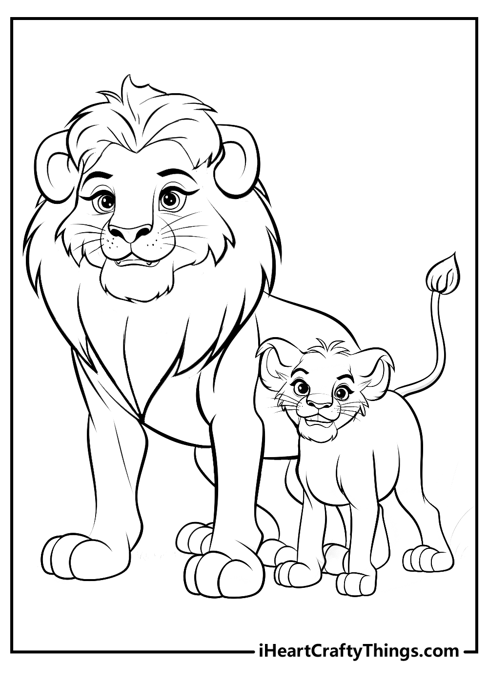 original lion king coloring printable