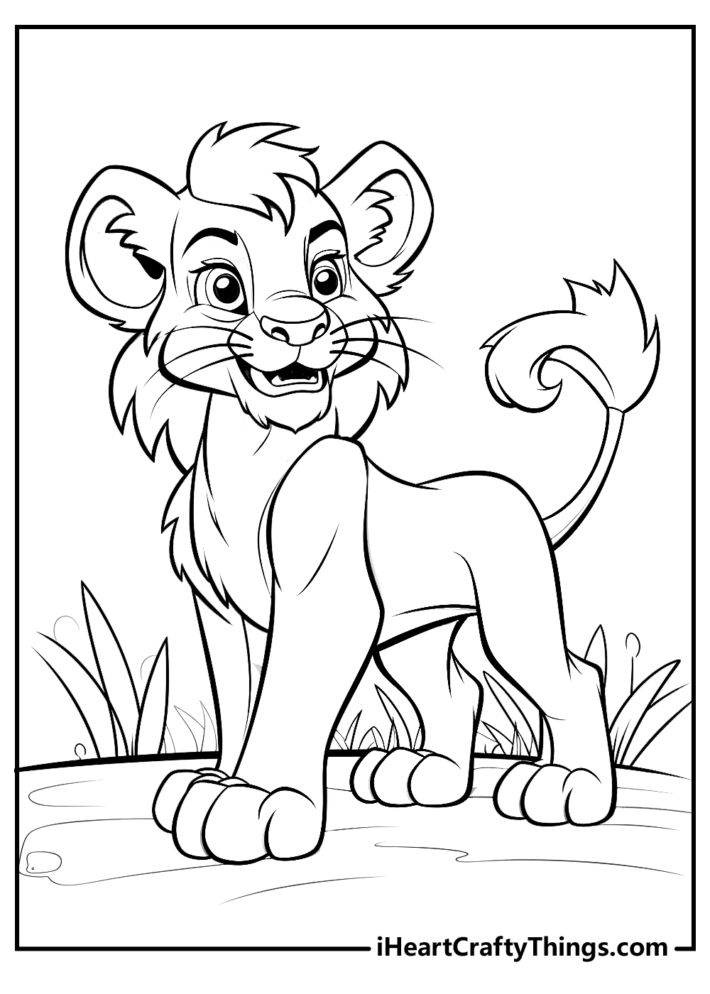 lion king coloring sheet free download